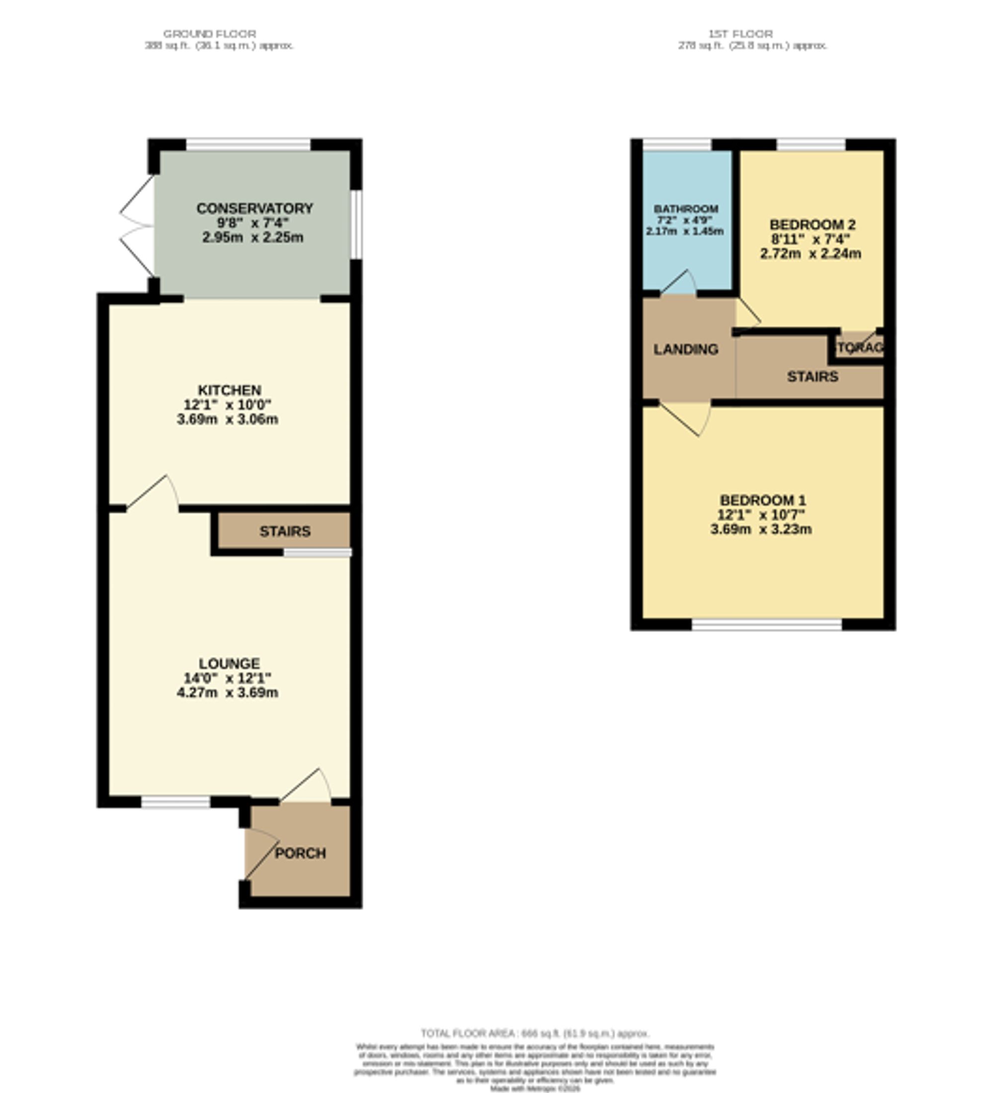 14 Ascot Meadow, Bury floorplan