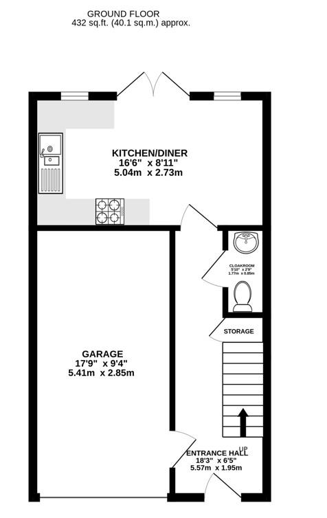 22, Bradestones Way, Eastington floorplan