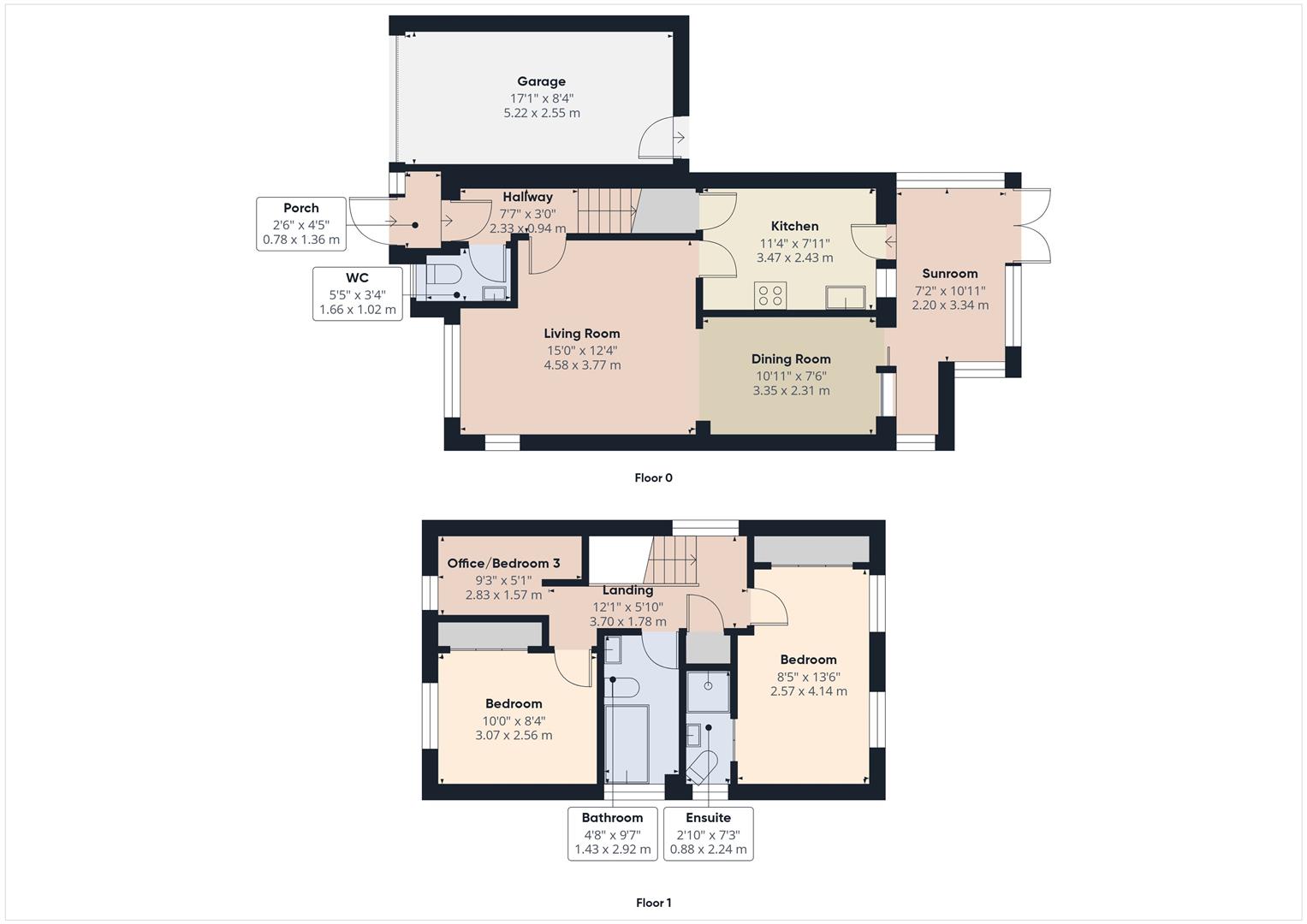 4, Blossom Close, South Croydon floorplan
