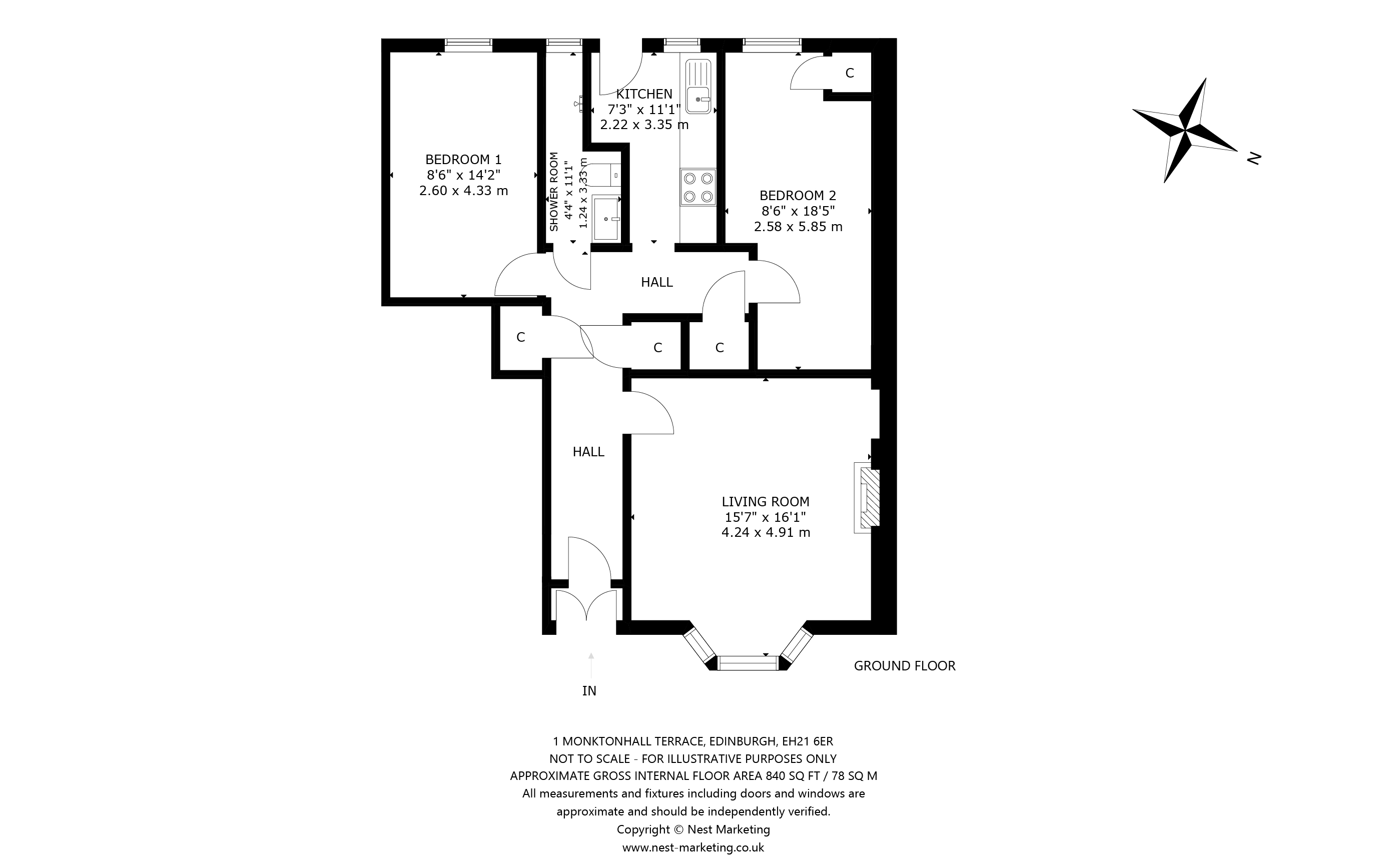 1, Monktonhall Terrace, Musselburgh floorplan