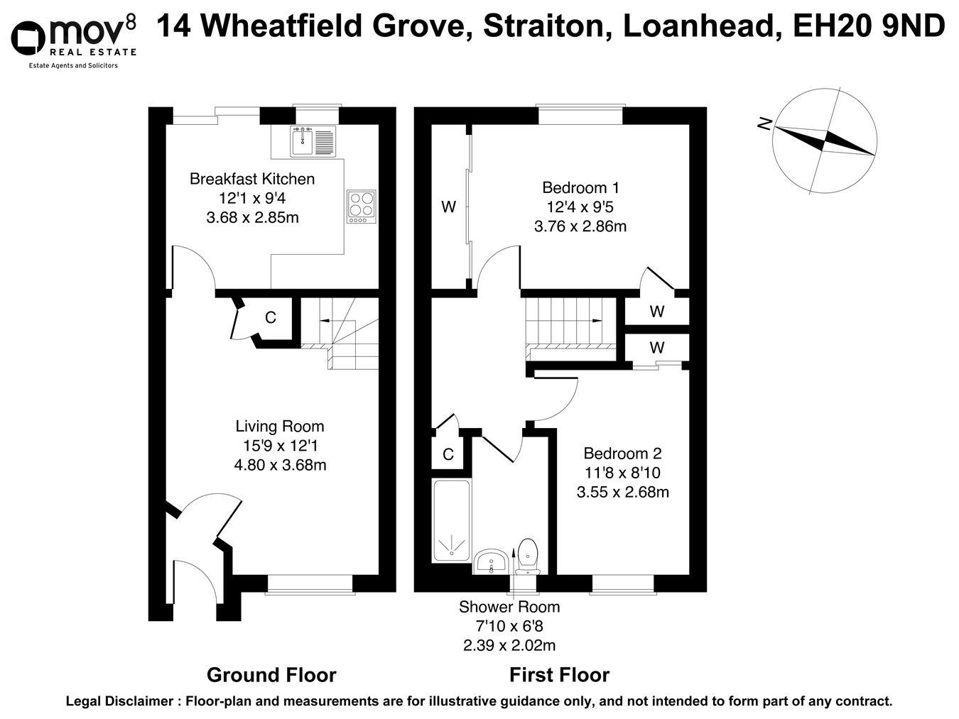 14, Wheatfield Grove, Loanhead floorplan