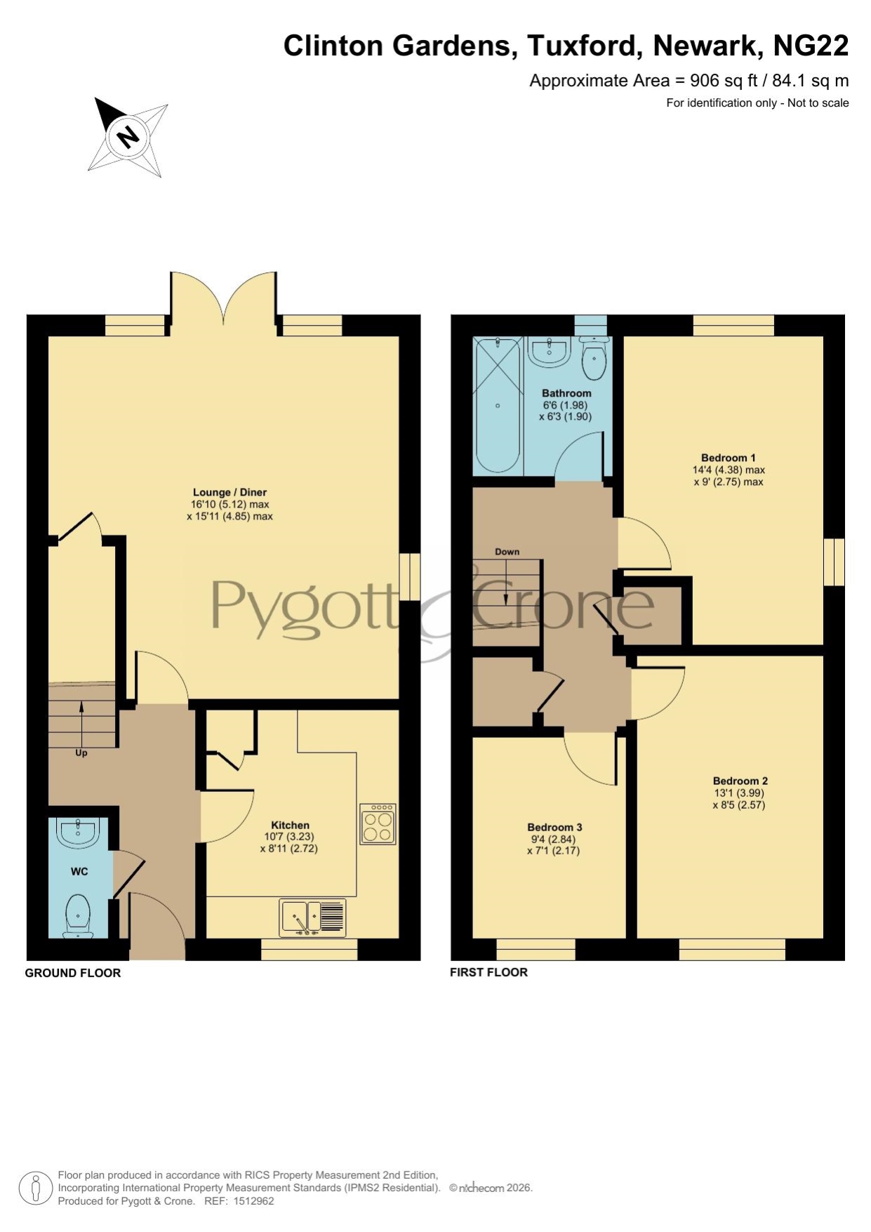 11, Clinton Gardens, Newark floorplan