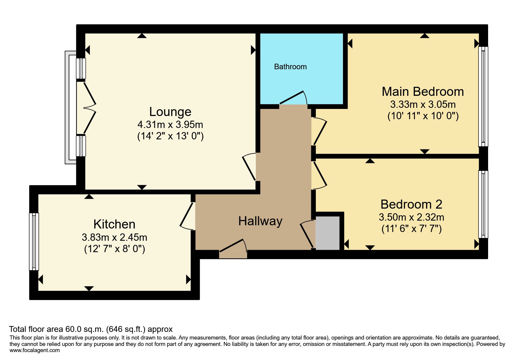8 Ratcliffe Court, Colchester floorplan