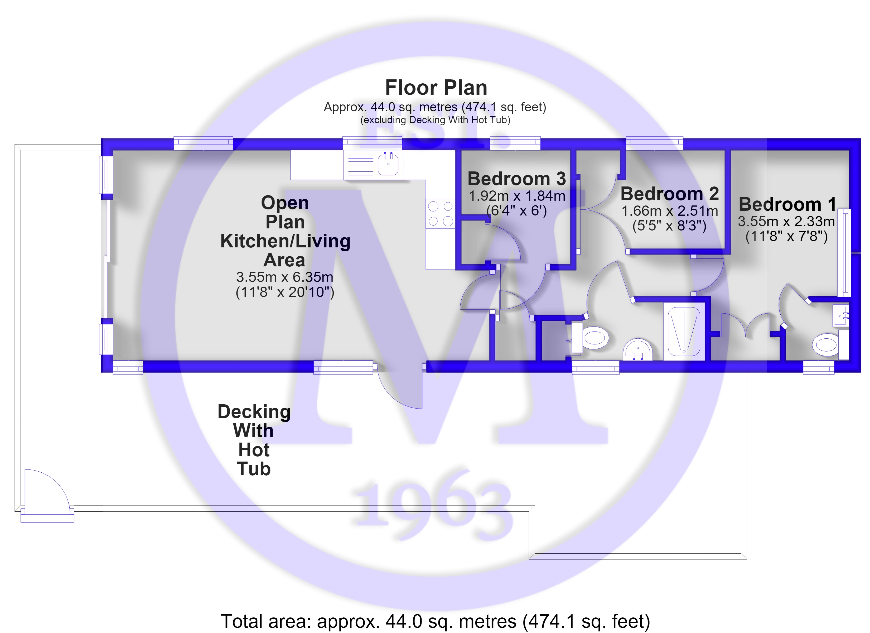 48, Rowan, New Milton floorplan