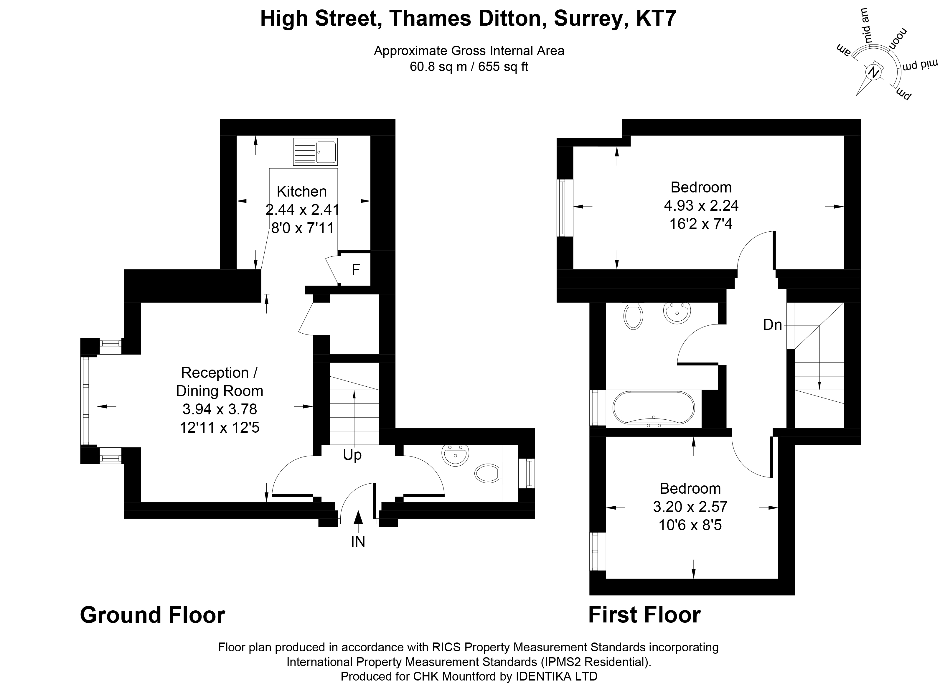 Flat 1, Barrington Court, 13A, High Street, Surrey floorplan