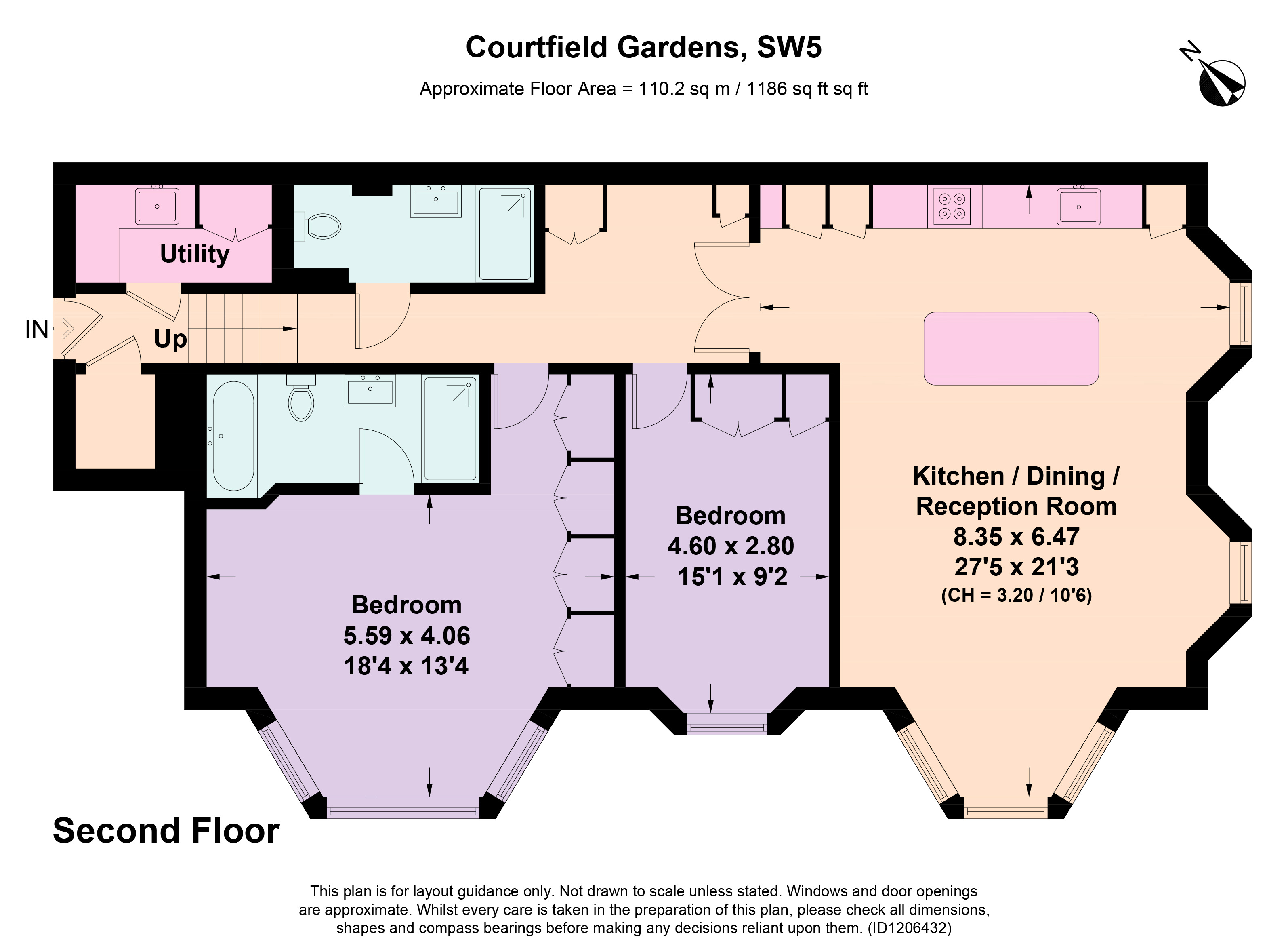 Courtfield Gardens, London floorplan