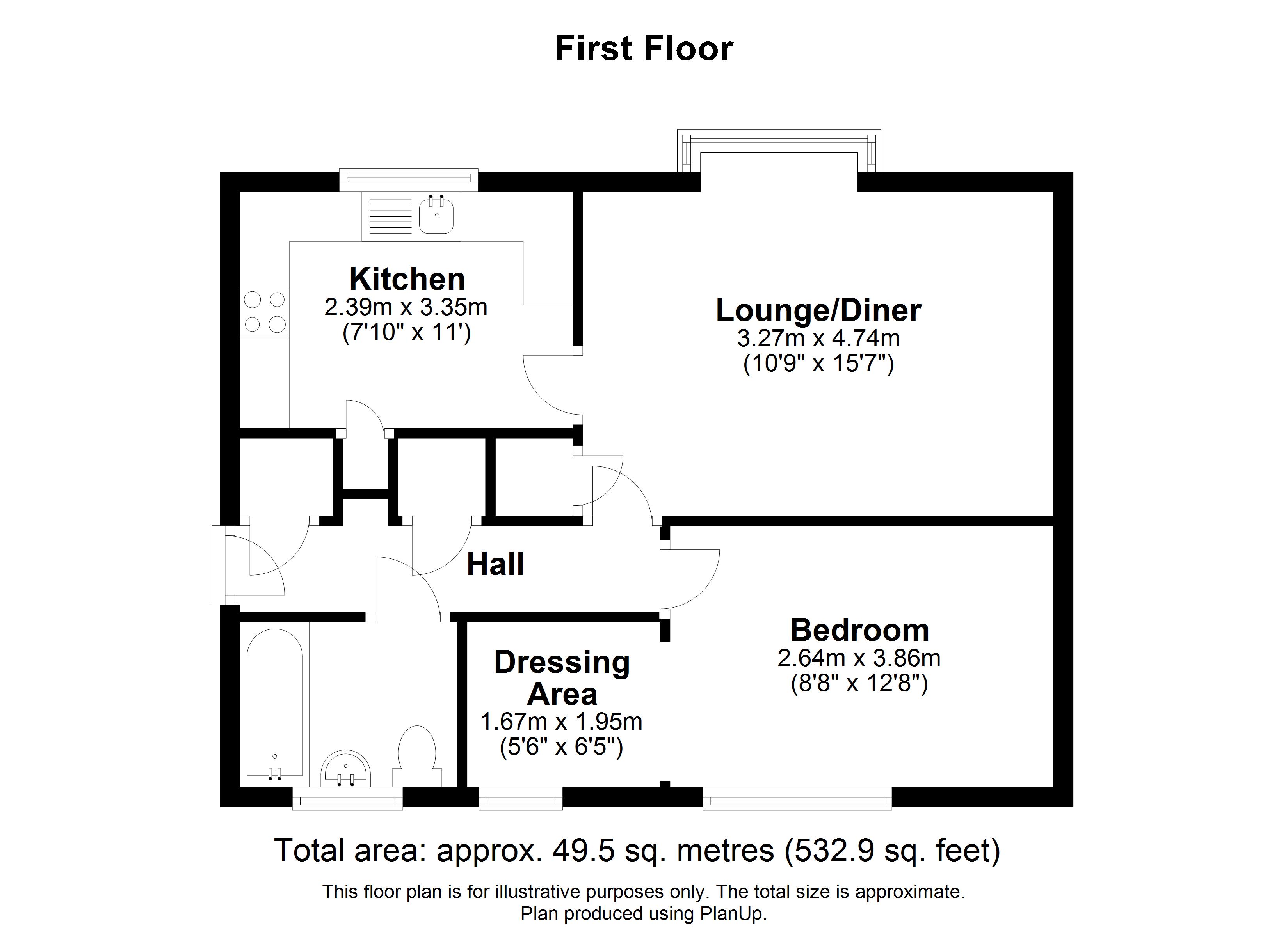 10 Tavistock Place, Bedford, Beds floorplan