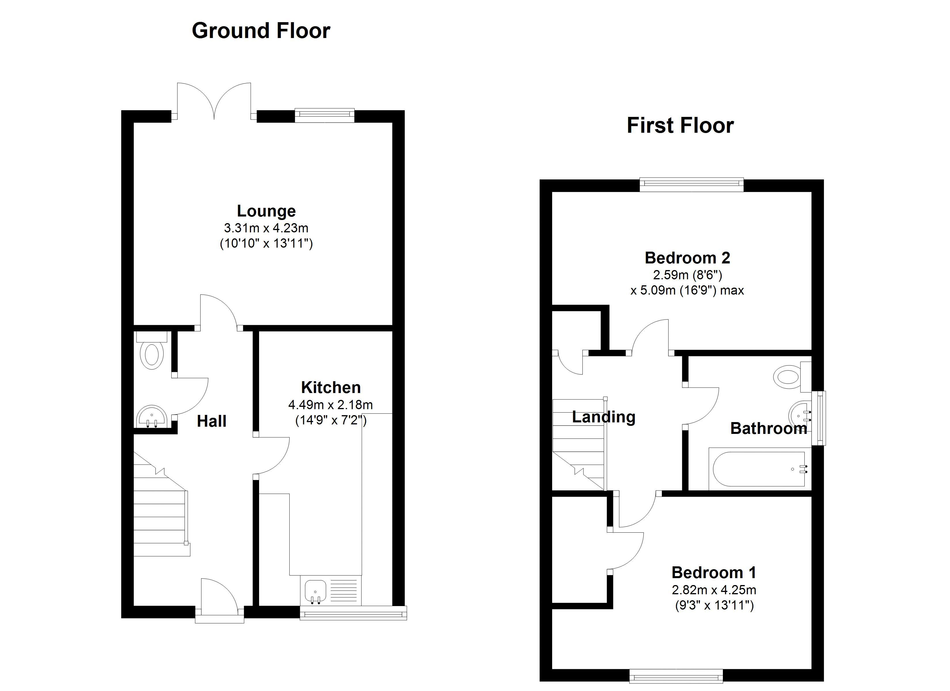 2 Bedrooms Semi-detached house for sale in Sandbach Road, Church Lawton, Stoke-On-Trent ST7