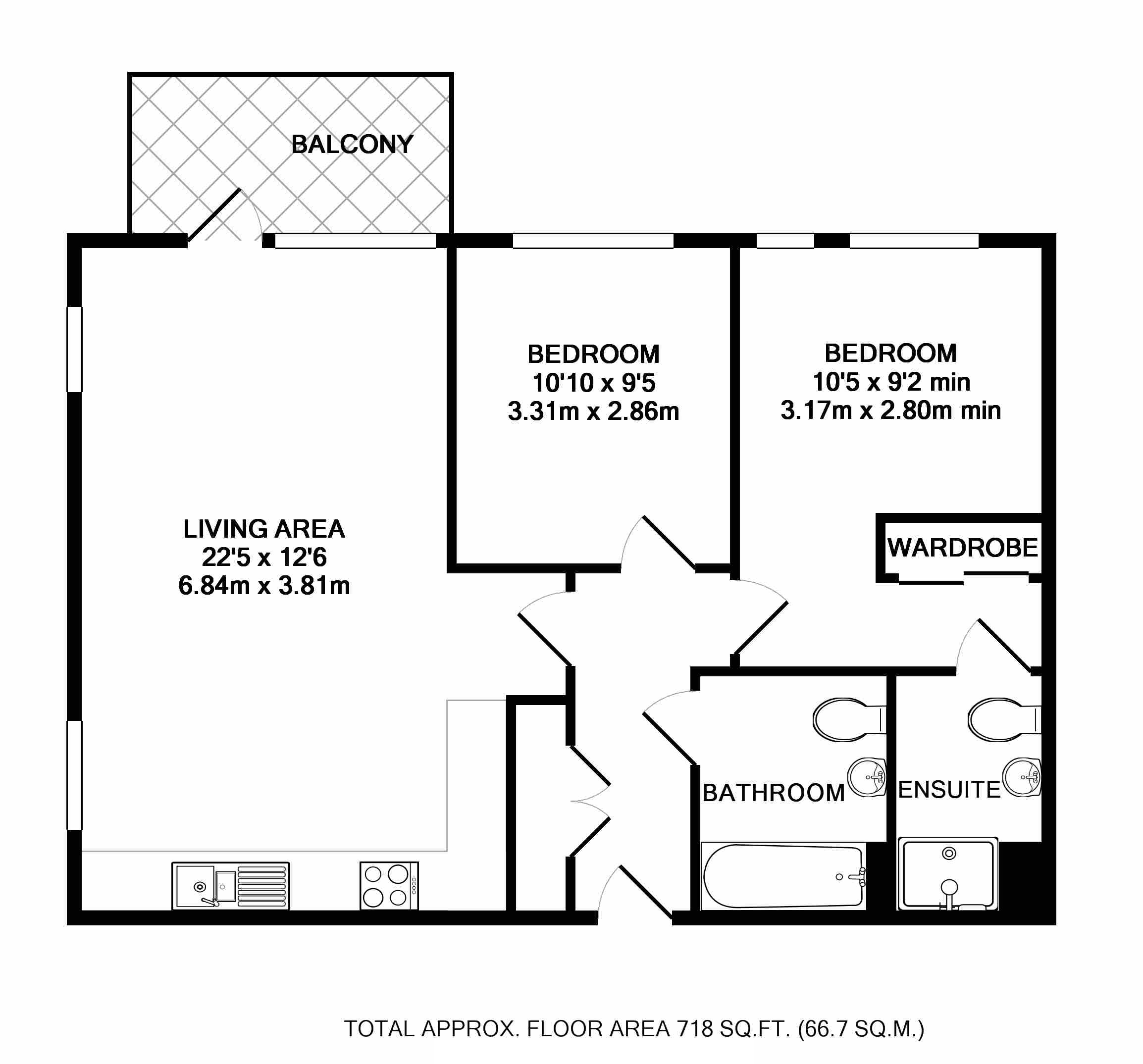 2 Bedrooms Flat for sale in Sterling Road, Bexleyheath DA7