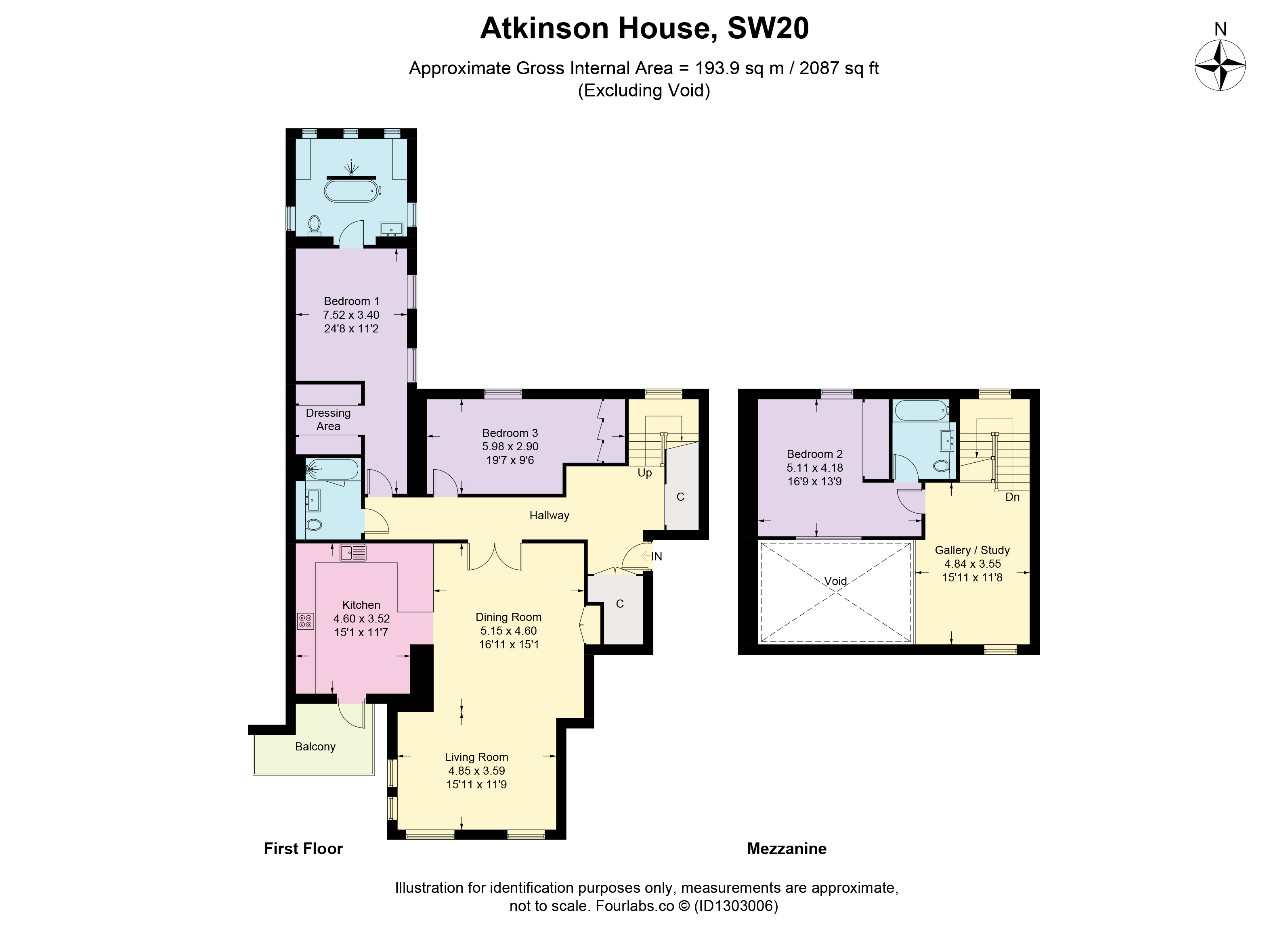 3, Chambers Park Hill, London floorplan