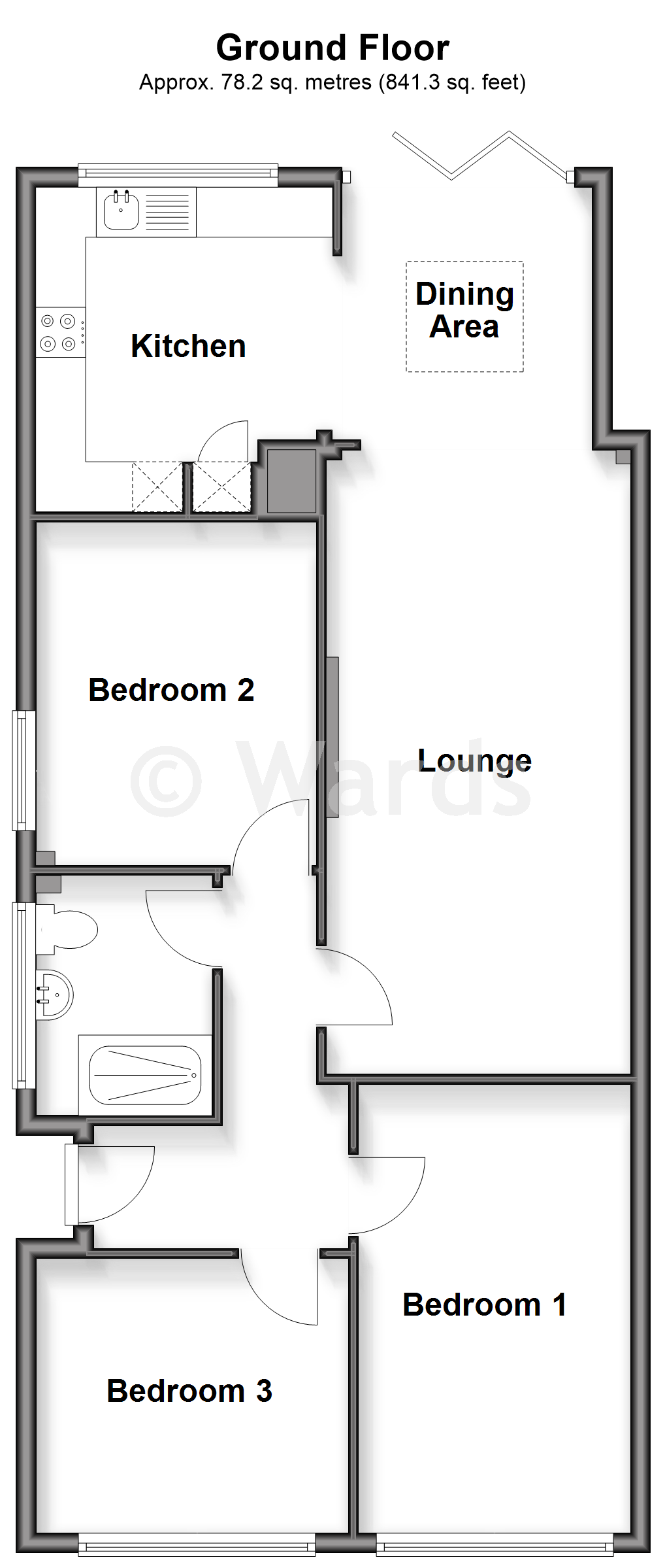 54, Merritt Road, Greatstone floorplan