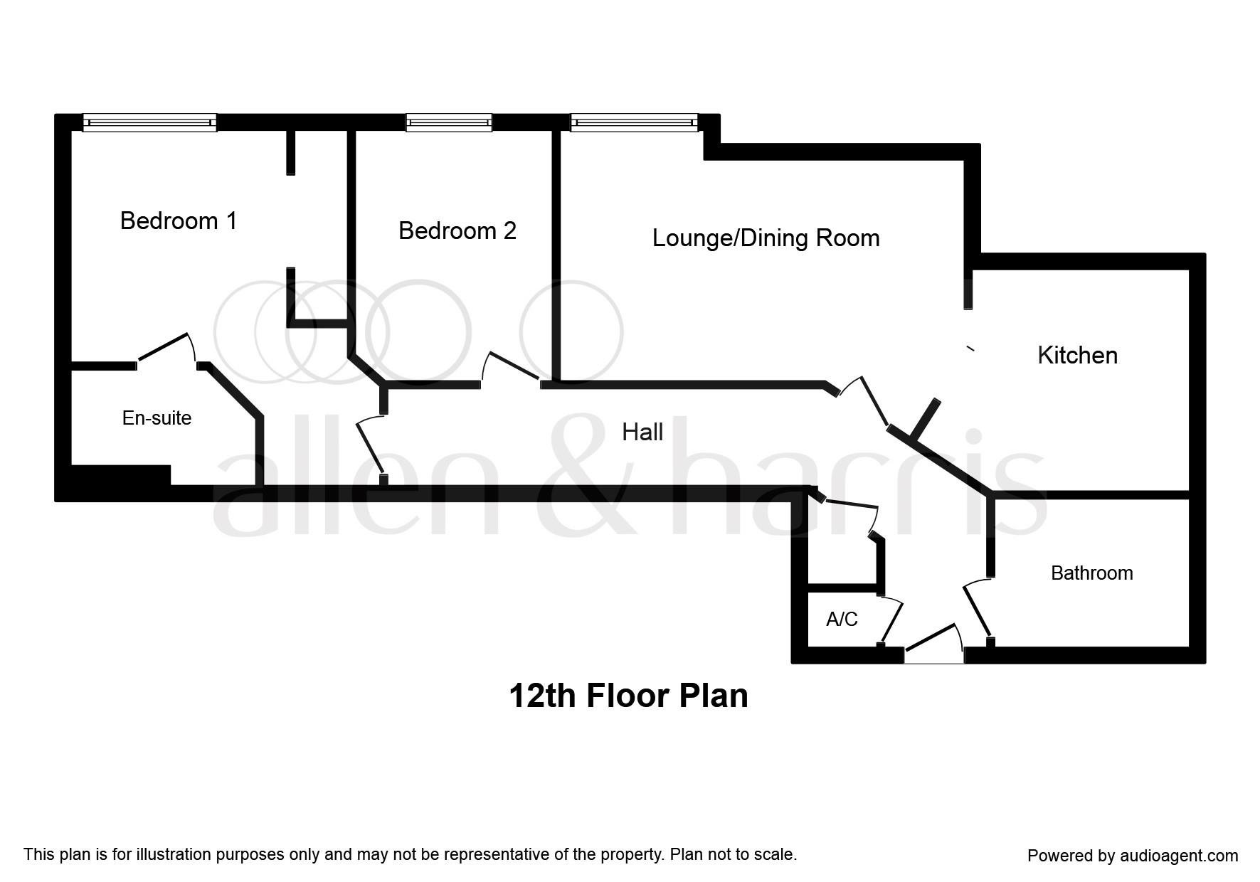 2 Bedrooms Flat to rent in Churchill Way, Cardiff CF10