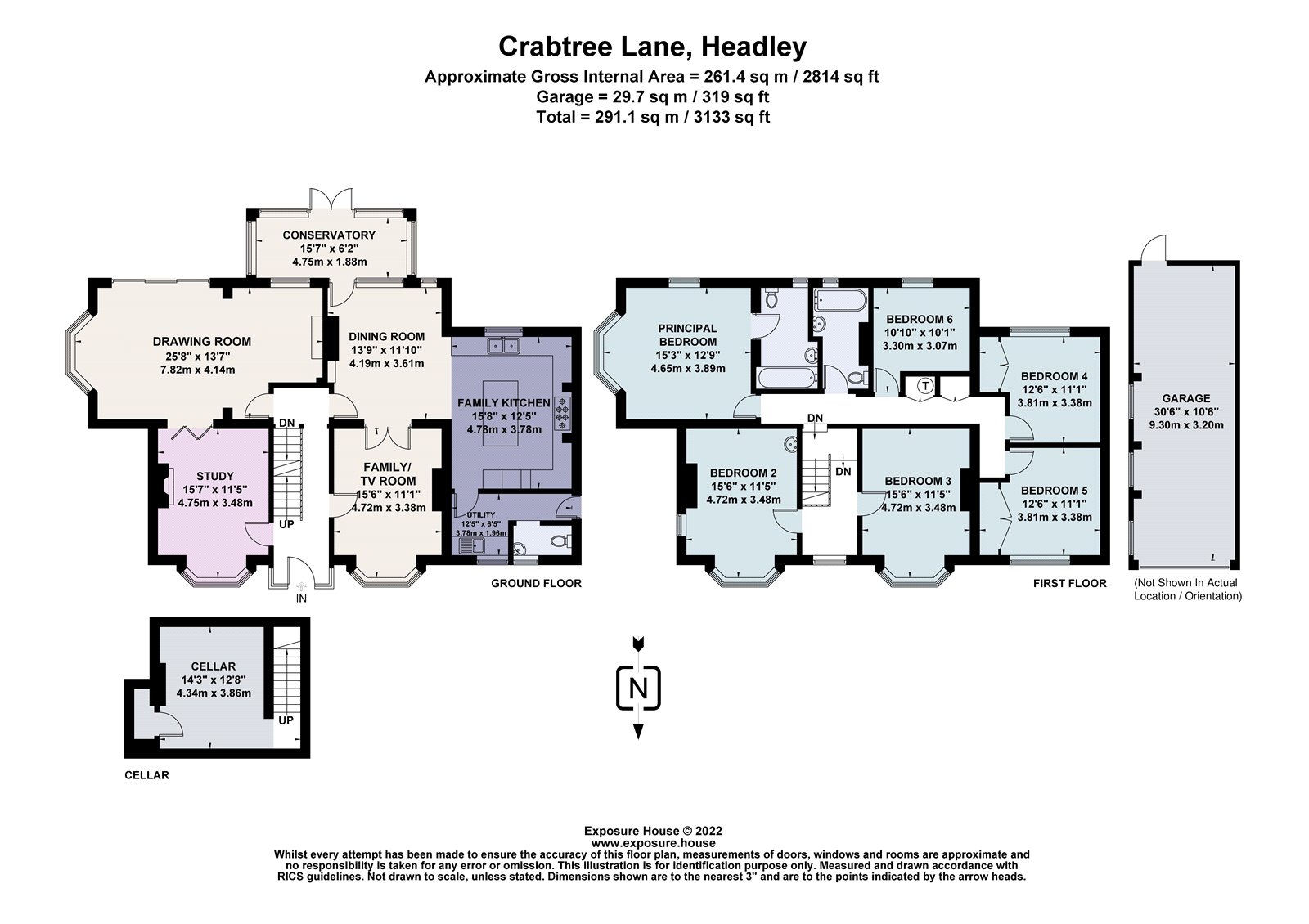 Crabtree Lane, Headley, Hampshire GU35, 6 bedroom detached house for