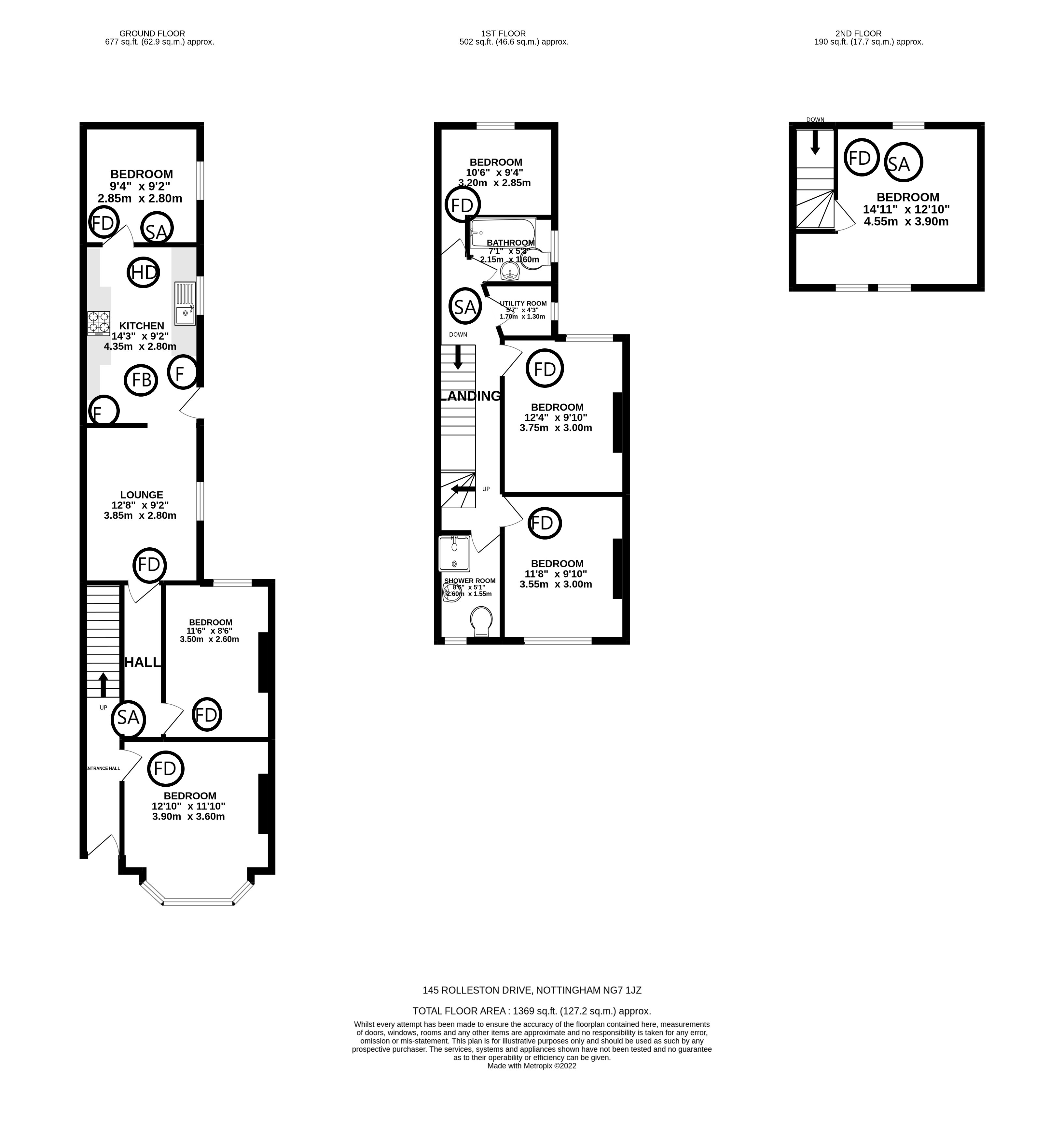 Rolleston Drive, Nottinghamshire floorplan