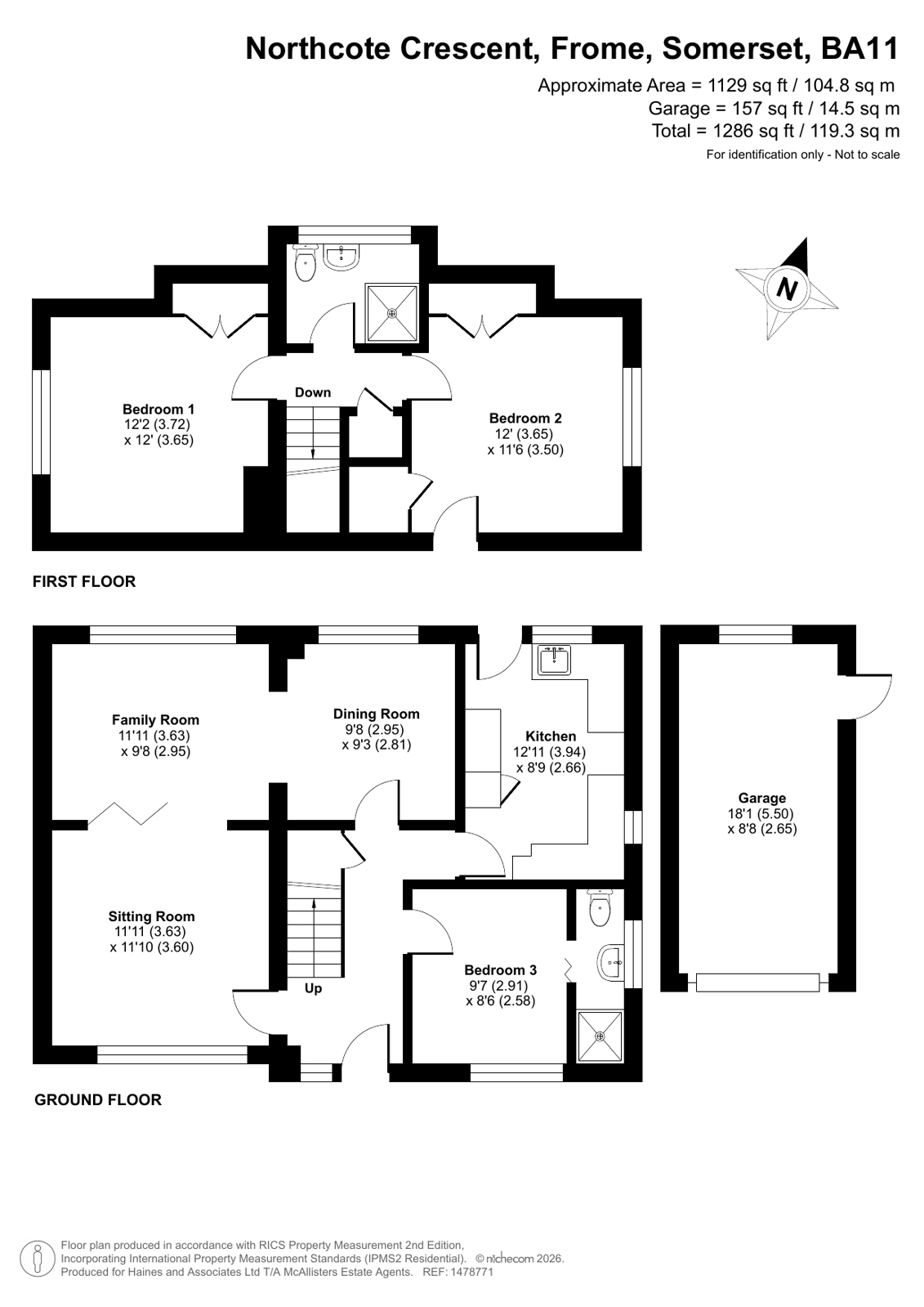 11, Northcote Crescent, Somerset floorplan