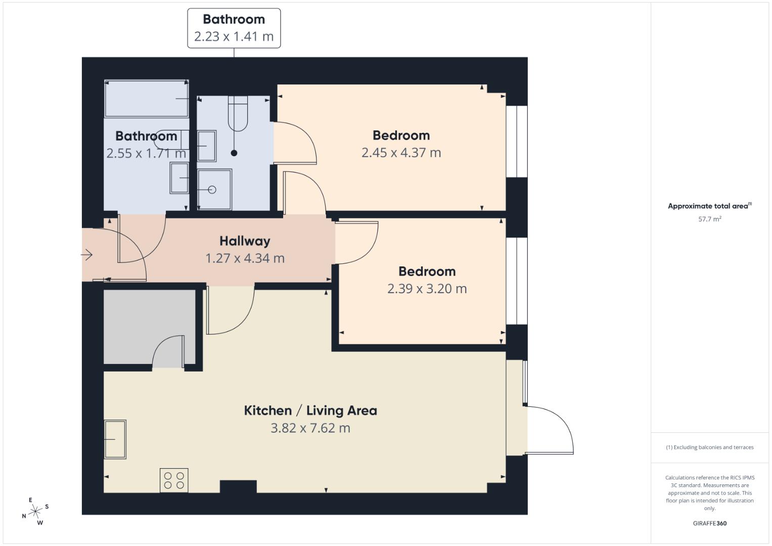 Apartment 407, Vm2, Salts Mill Road, Shipley floorplan