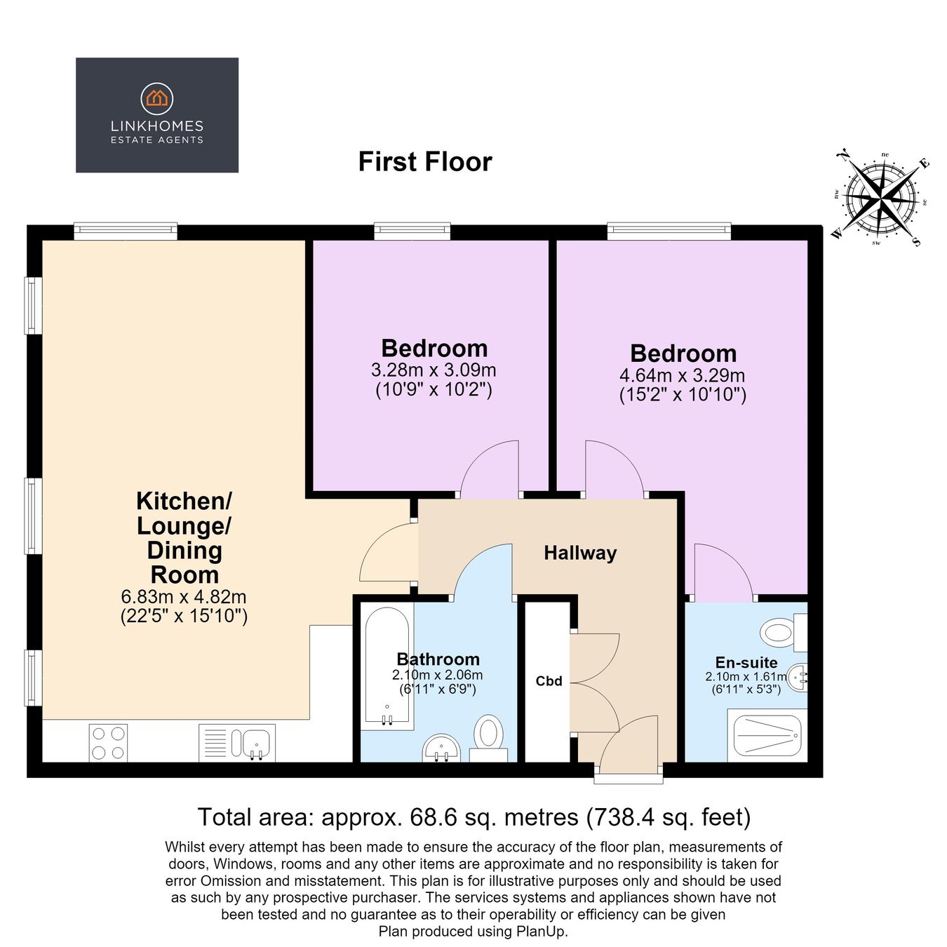 Flat 3, 21, Jefferson Avenue, Poole floorplan