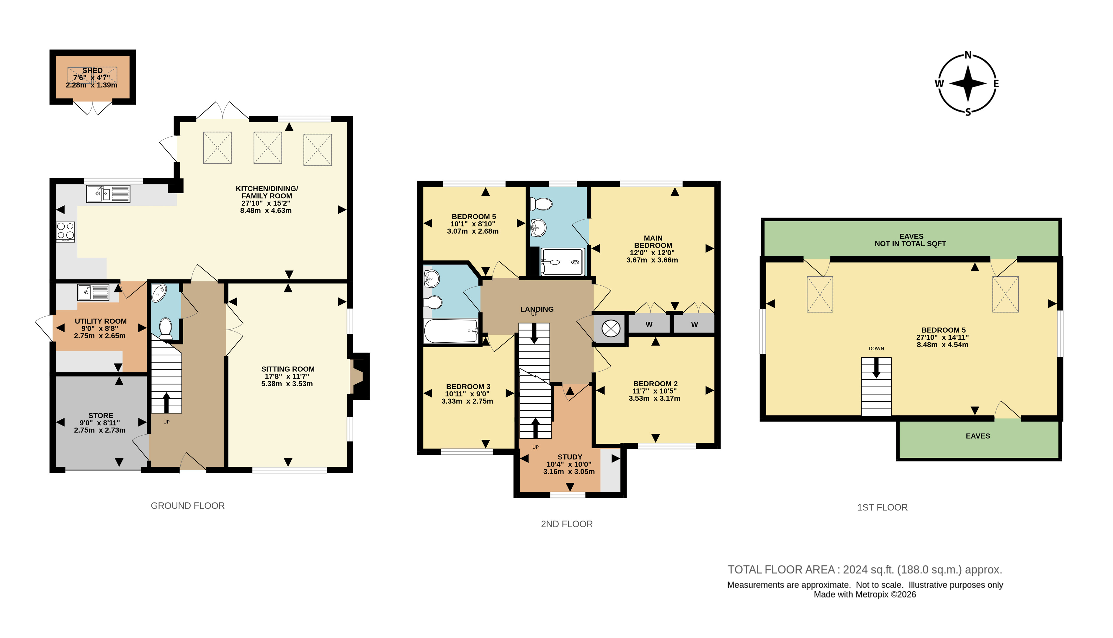 6, Clifton Close, Surrey floorplan
