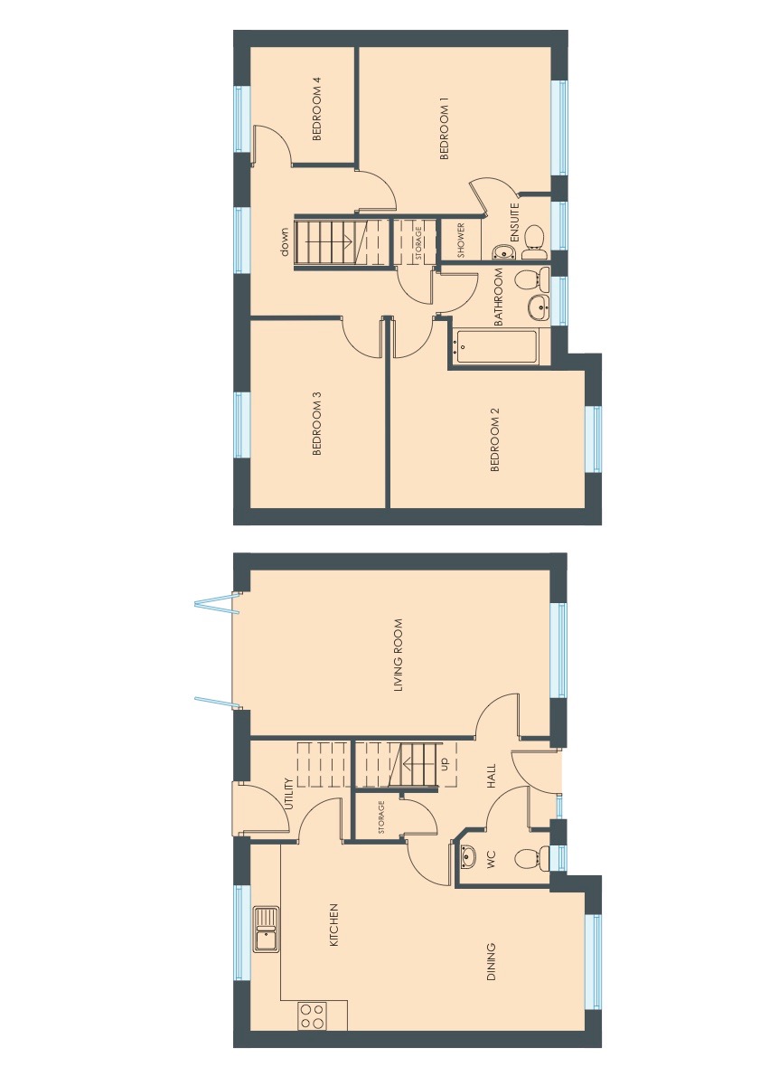 Plot 127, The Viceroy, Knottingley floorplan