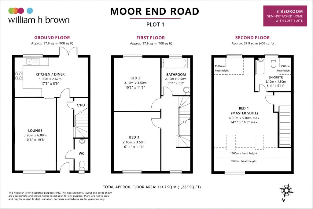 Plot 1, Moor End Road, Halifax floorplan