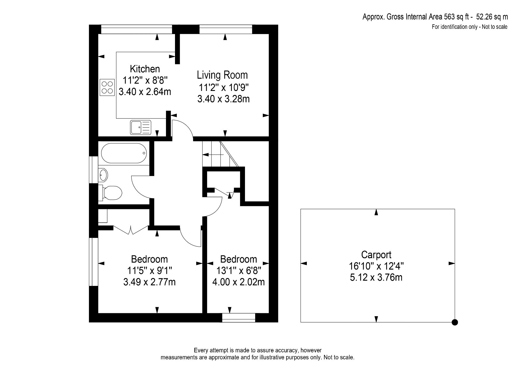 3b, Westfield Parade, New Haw floorplan