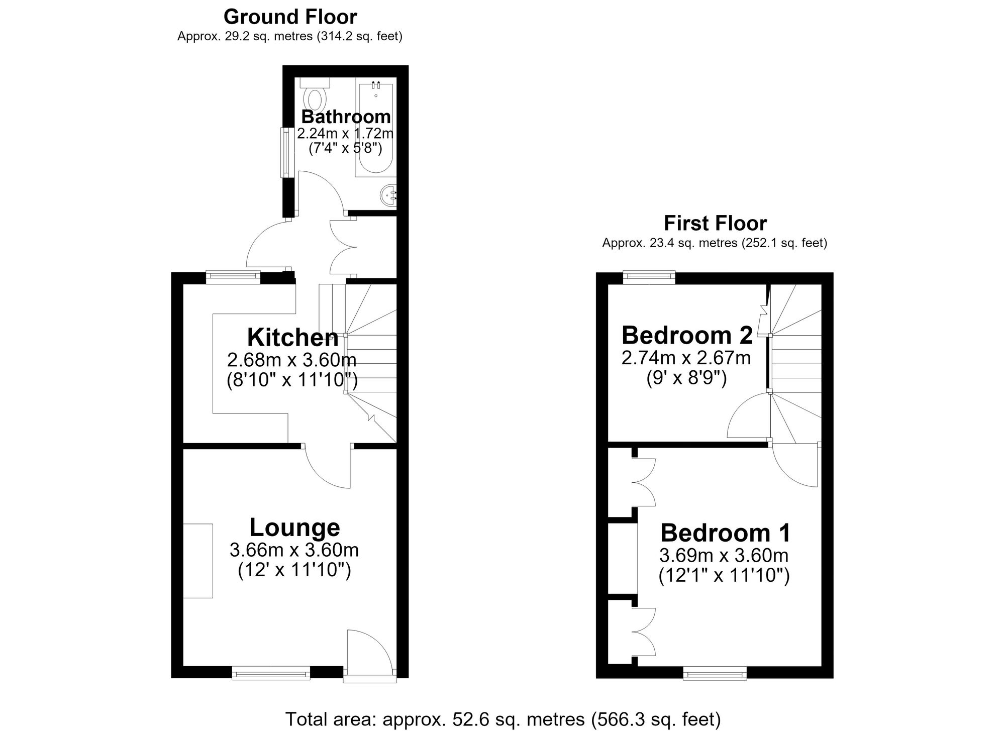 3 Brookfield Cottages, Lymm floorplan