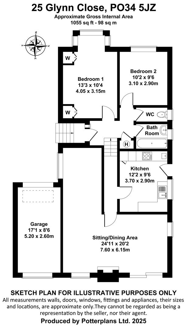 25, Glynn Close, Seaview floorplan
