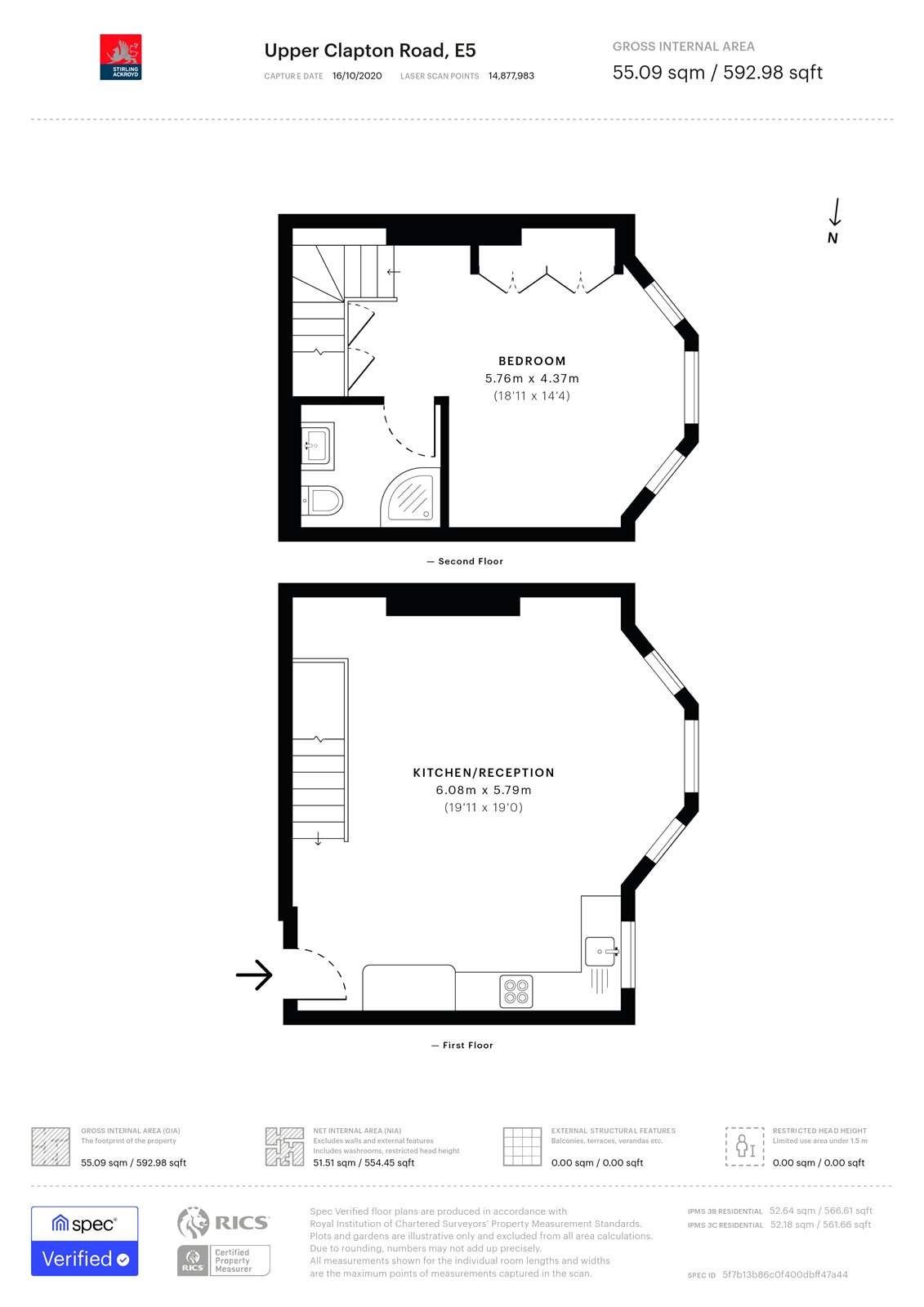 Upper Clapton Road, London E5, 1 bedroom flat for sale 56651604