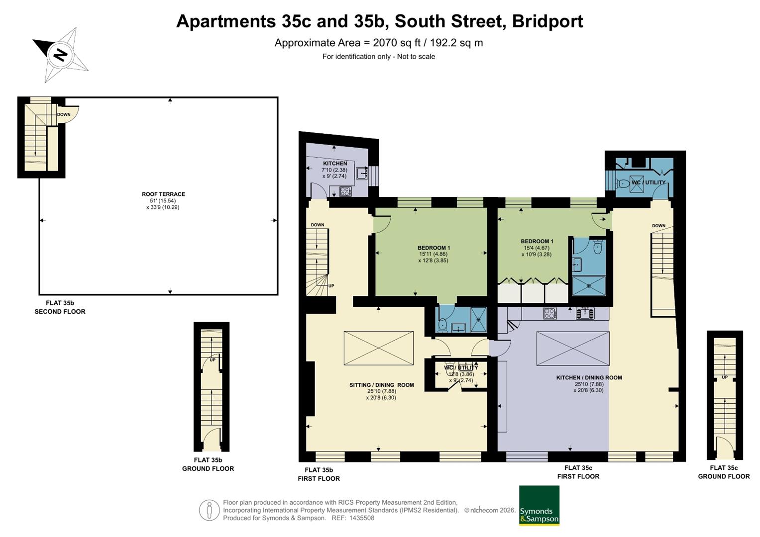 LOT 3 - Apartments 35c & 35b, South Street, Bridport floorplan
