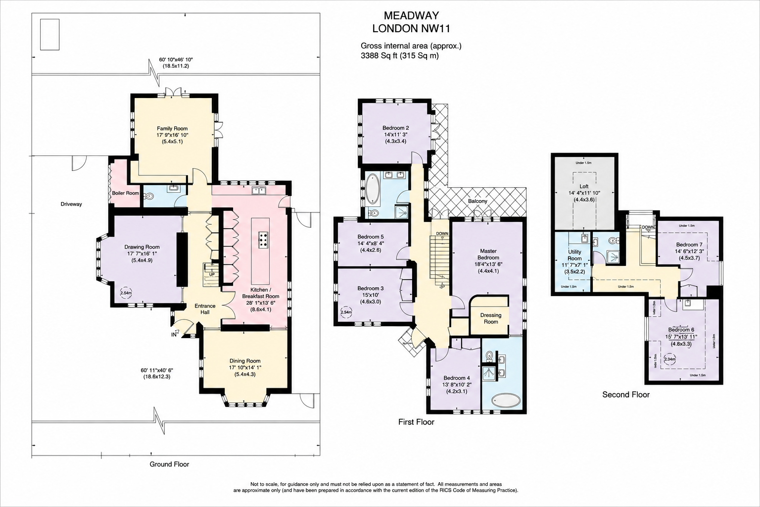 57,, Meadway, London floorplan