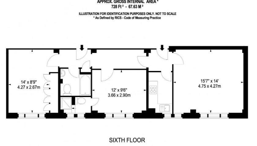 Flat 54, 39, Hill Street, Mayfair floorplan