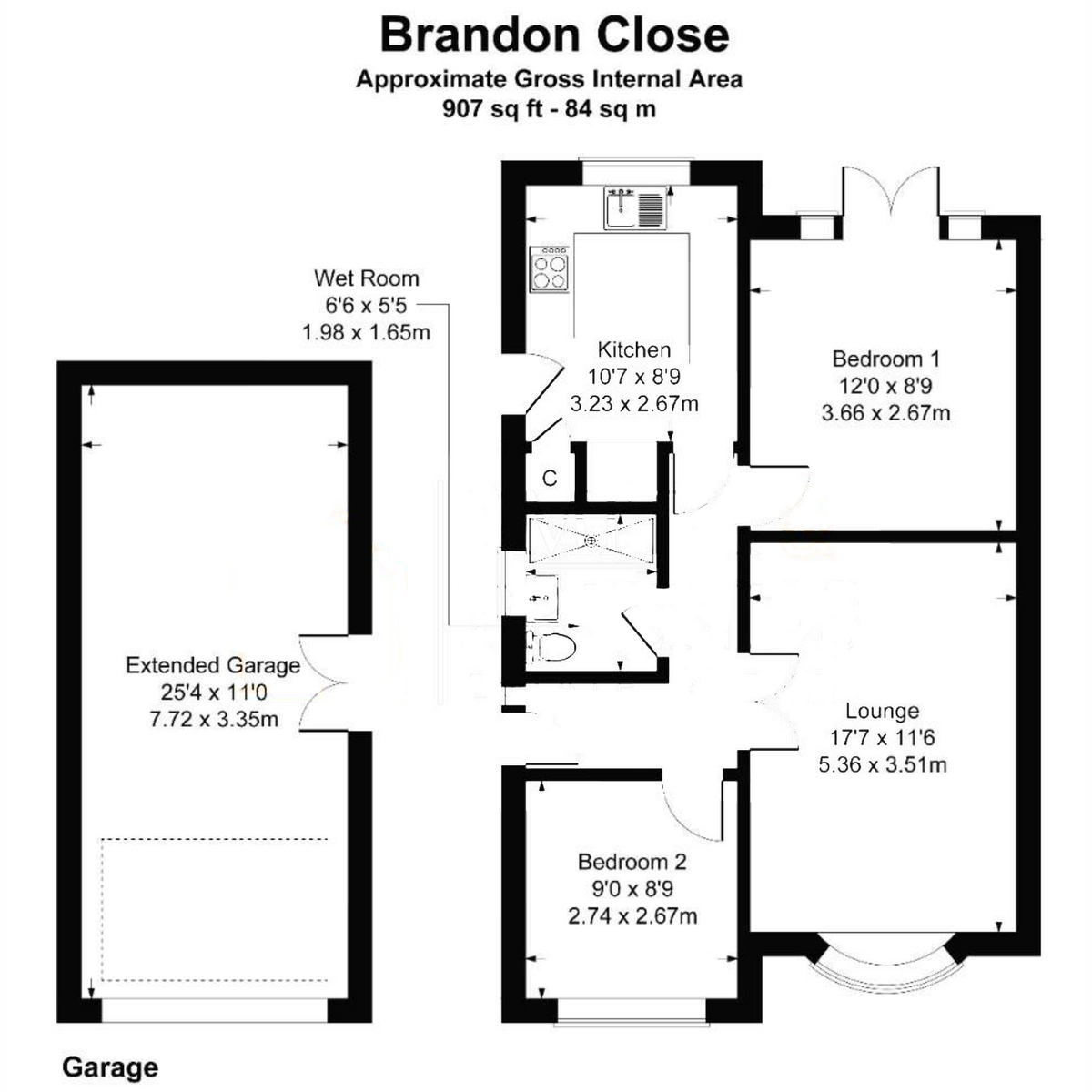 8, Brandon Close, Hartlepool floorplan