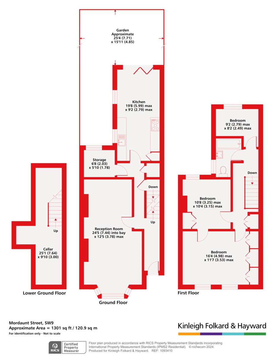 25, Mordaunt Street, London floorplan