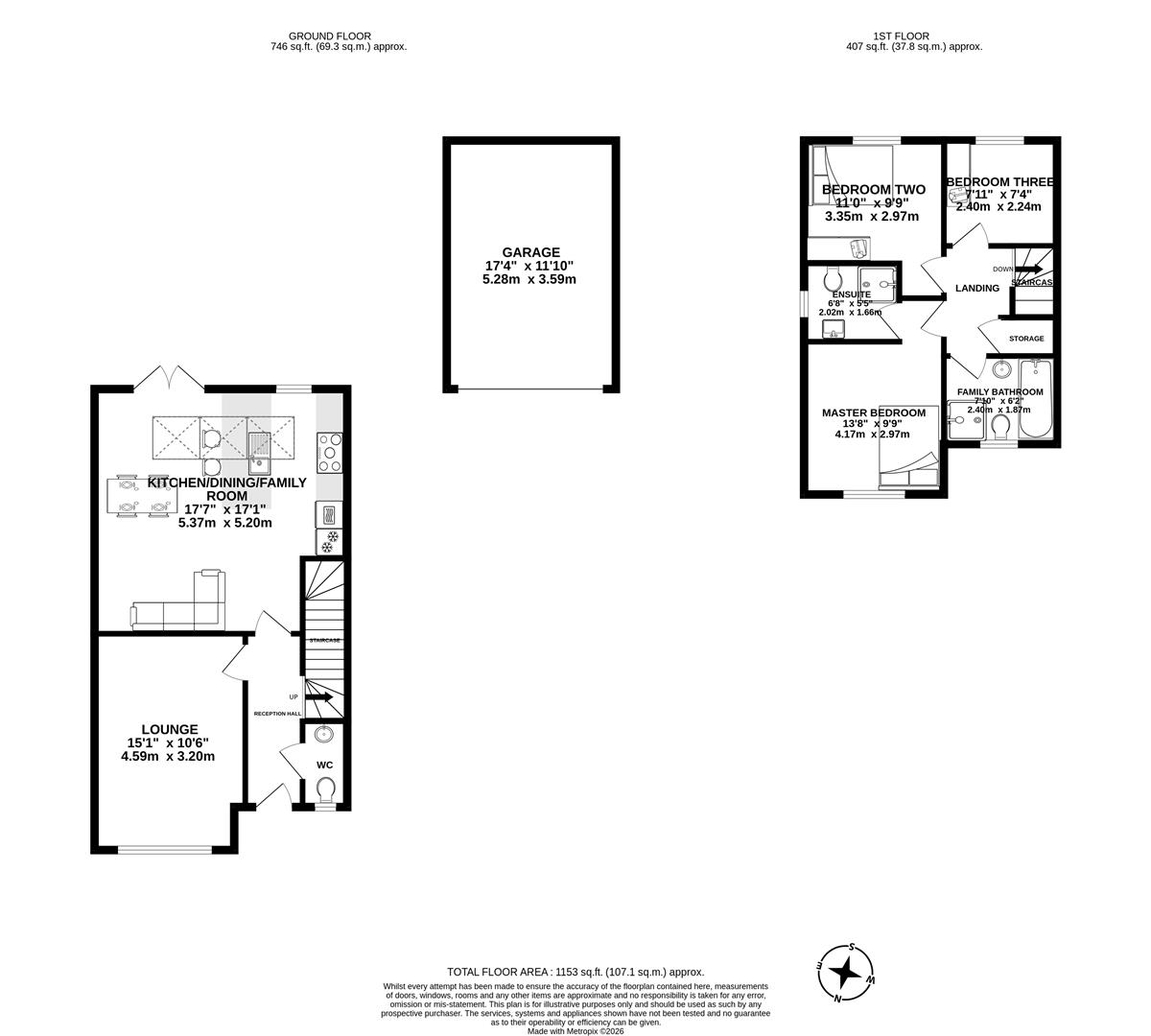 14, George Dewhurst Way, Blackburn floorplan