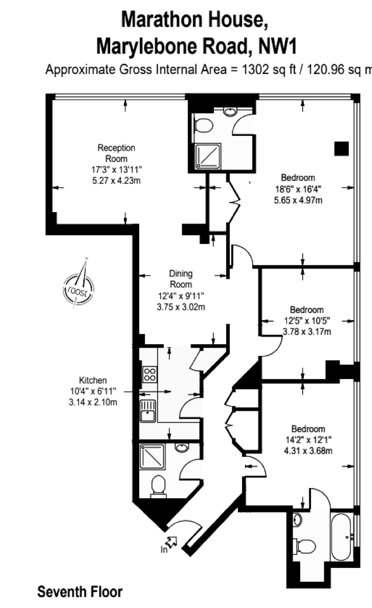 3 Bedrooms Flat to rent in Marathon House, London NW1