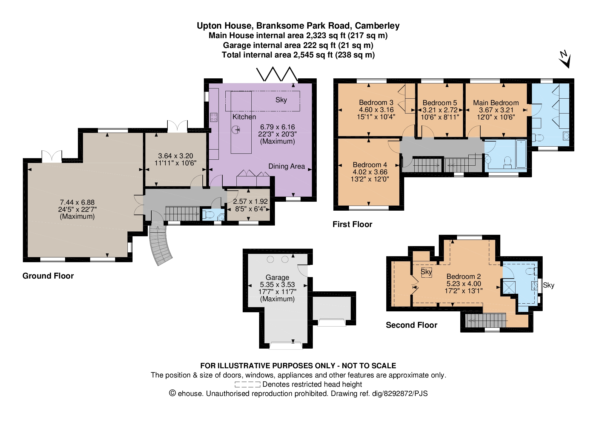 Upton House,, Branksome Park Road, Surrey floorplan
