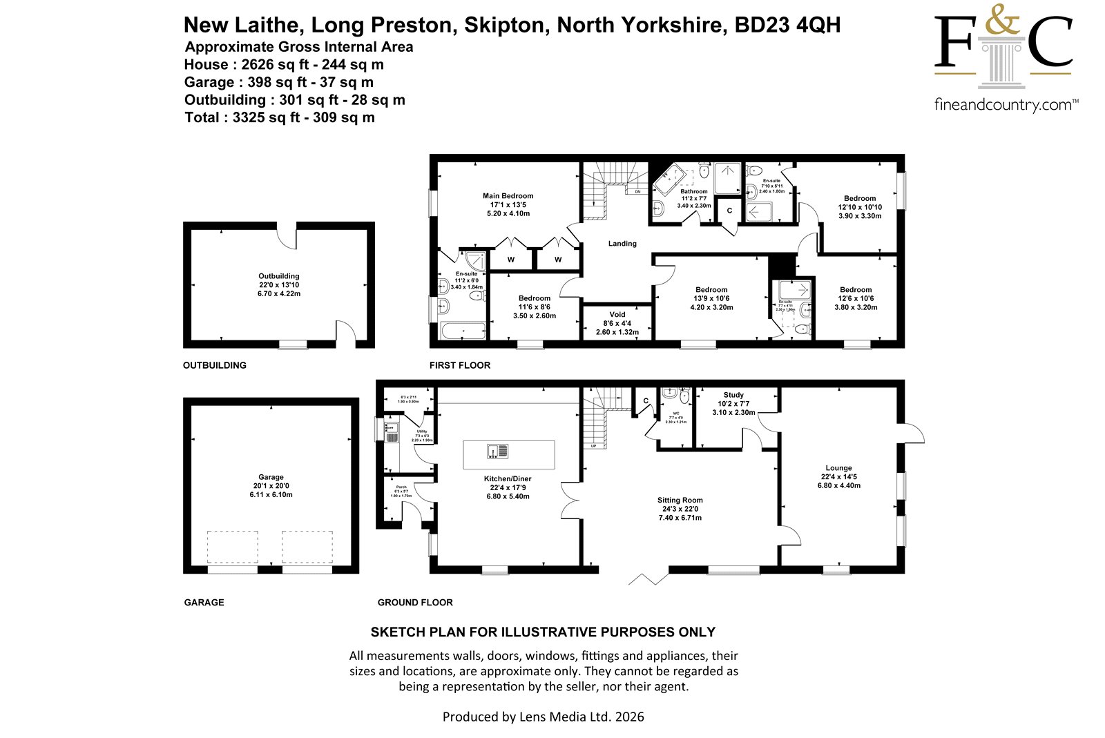 New Laithe,, Long Preston, North Yorkshire floorplan
