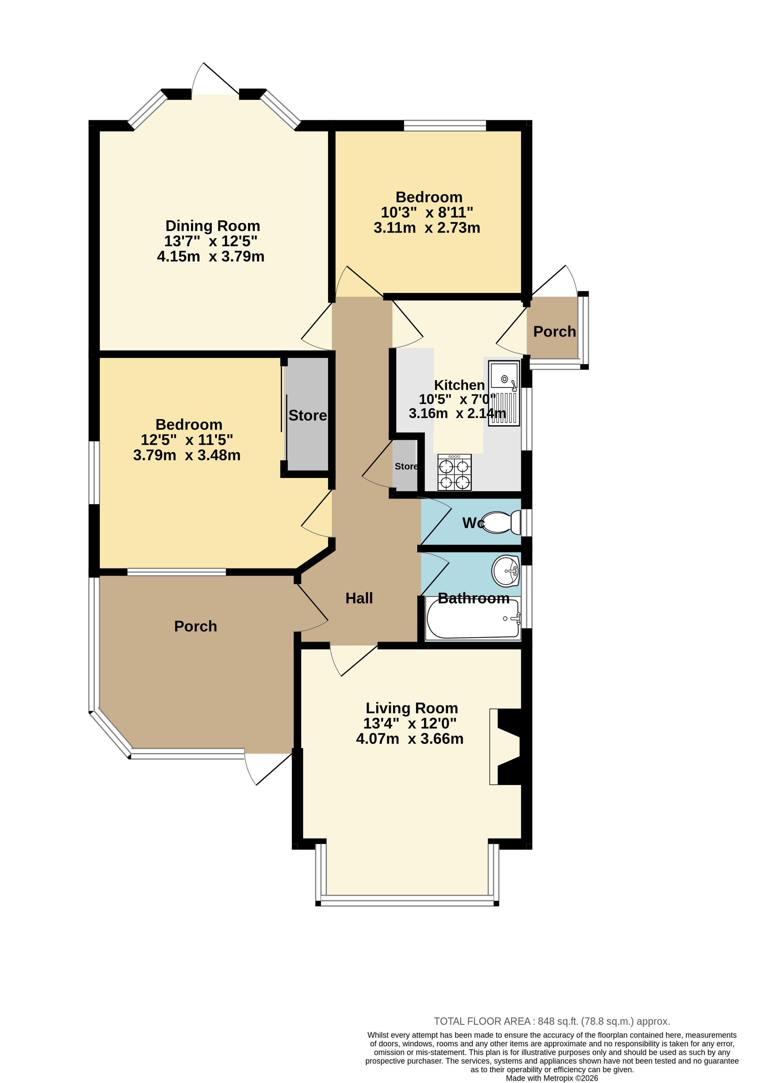 13, Downs Road, Ramsgate floorplan