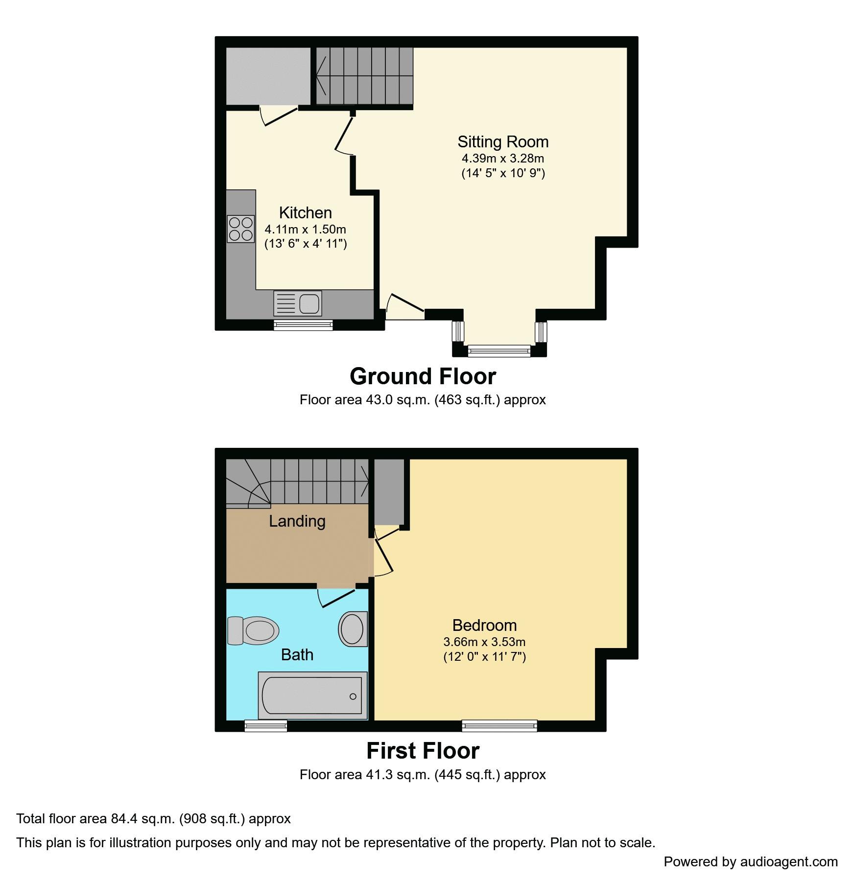 2, Lindisfarne Close, St. Neots floorplan