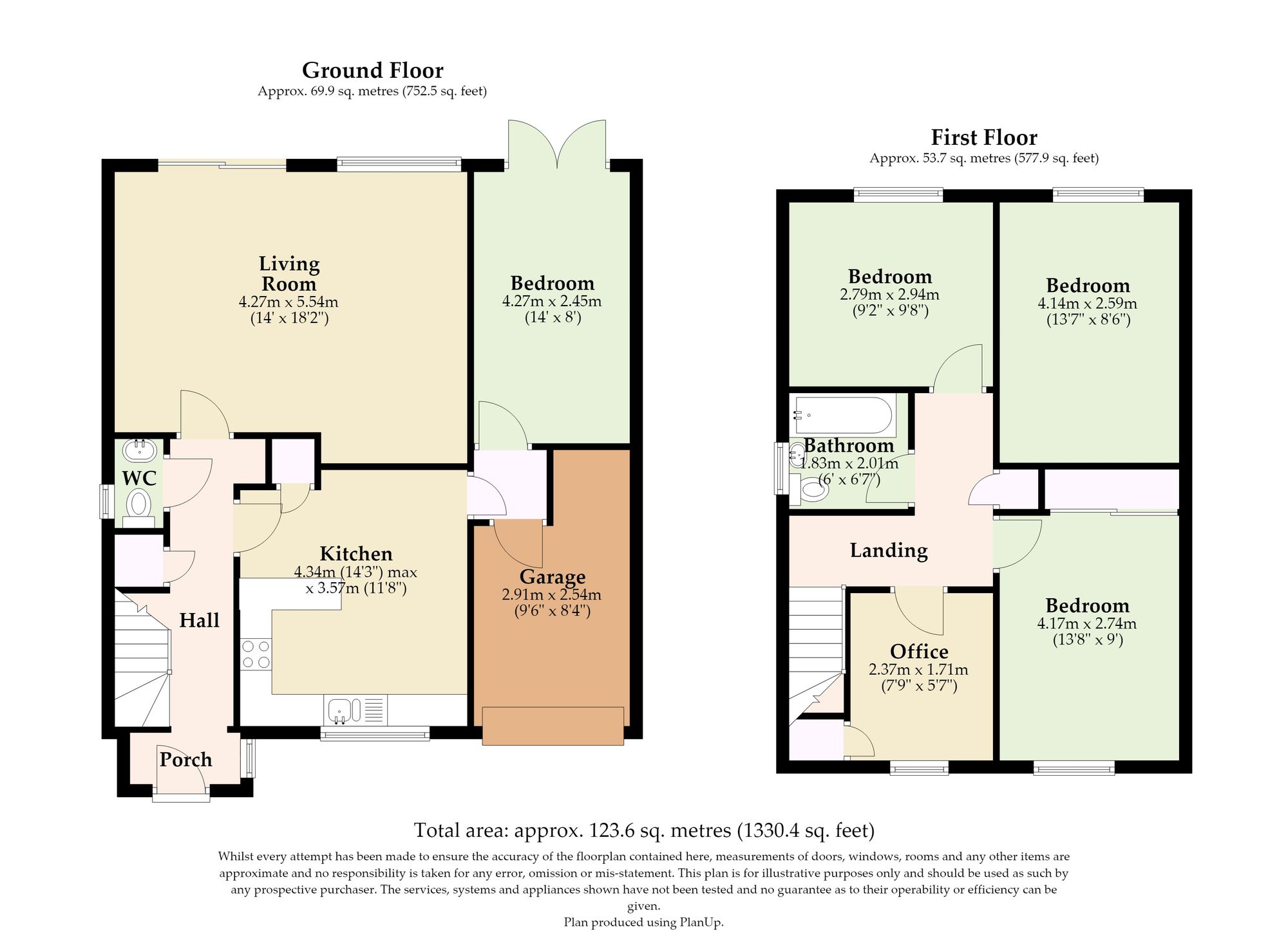 23 Bramble Gardens, Great Yarmouth floorplan