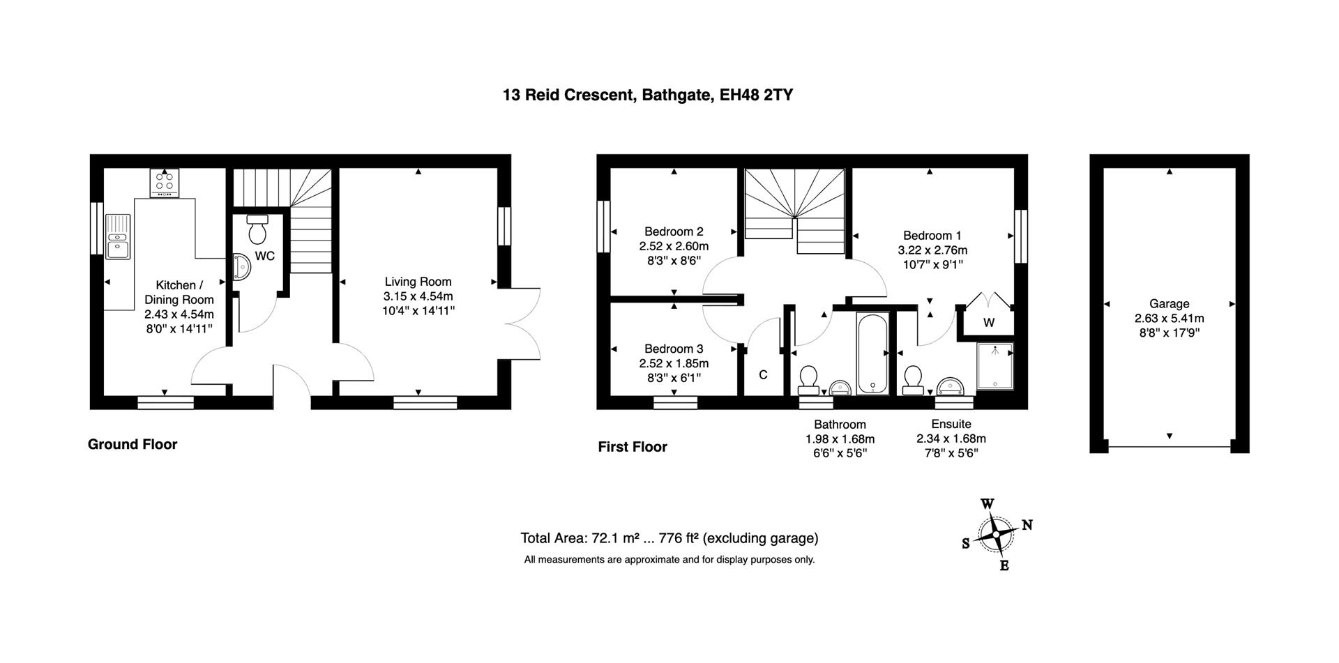 13, Reid Crescent, Bathgate floorplan