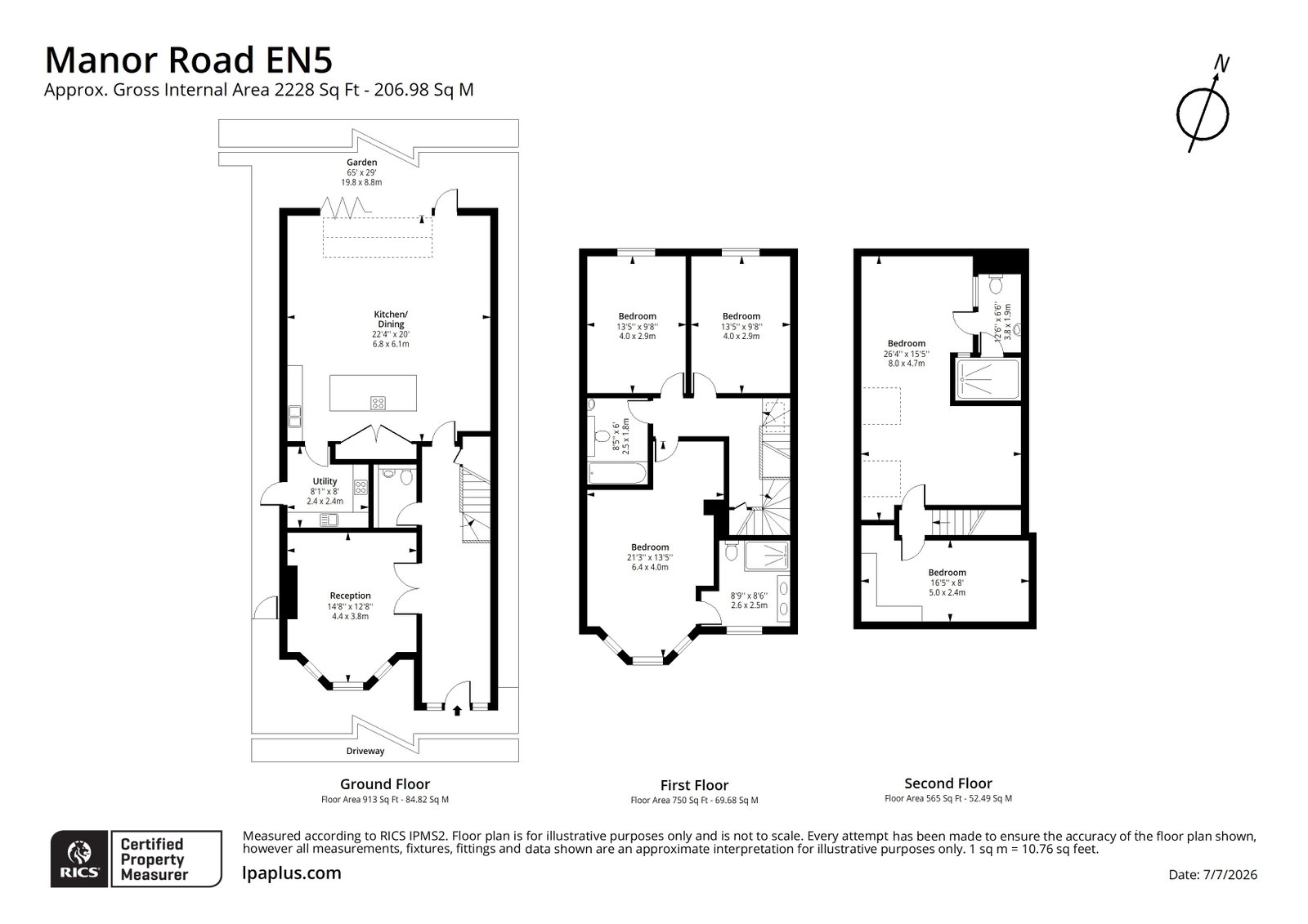 25a, Manor Road, Barnet floorplan