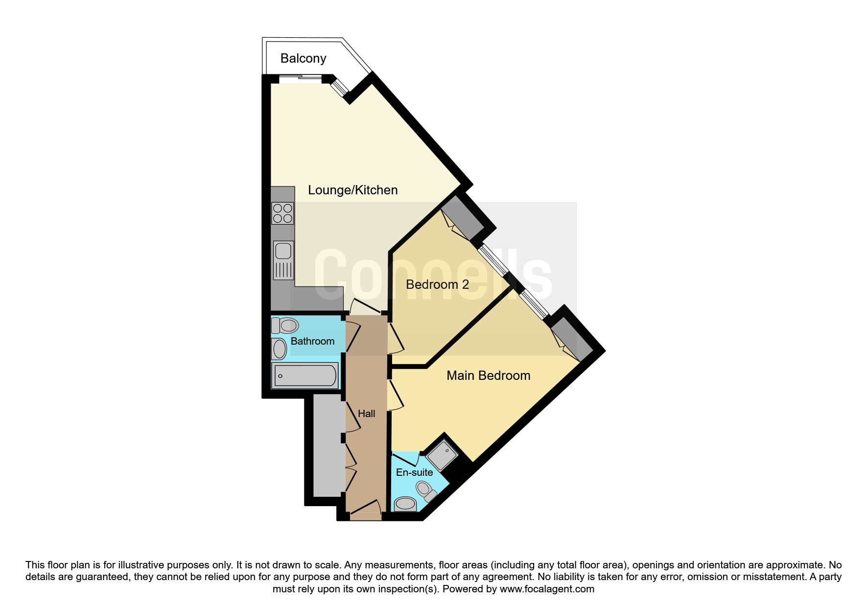 Flat 36, Rainbow House, 24, Water Lane, Watford floorplan