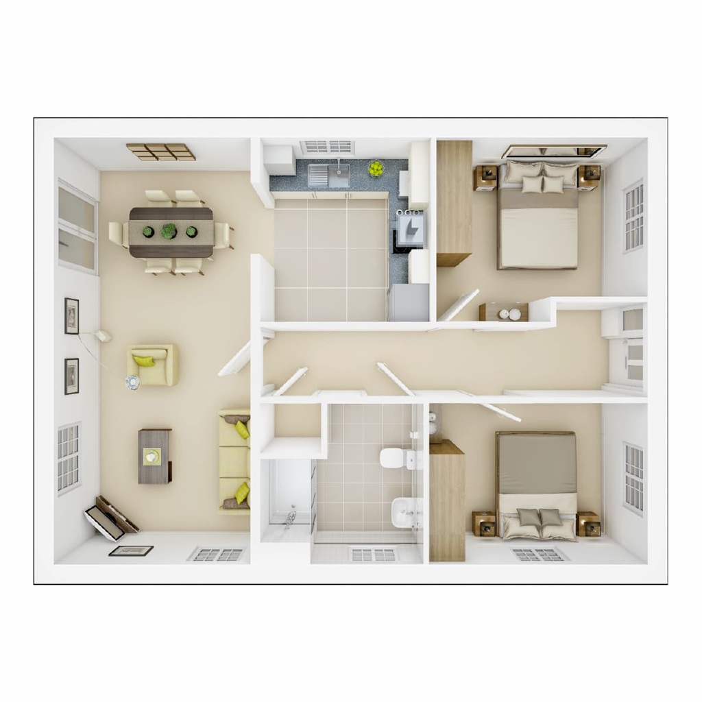 The Pendleton - Plot 302, Half Penny Meadows, Pendle Road, Clitheroe floorplan