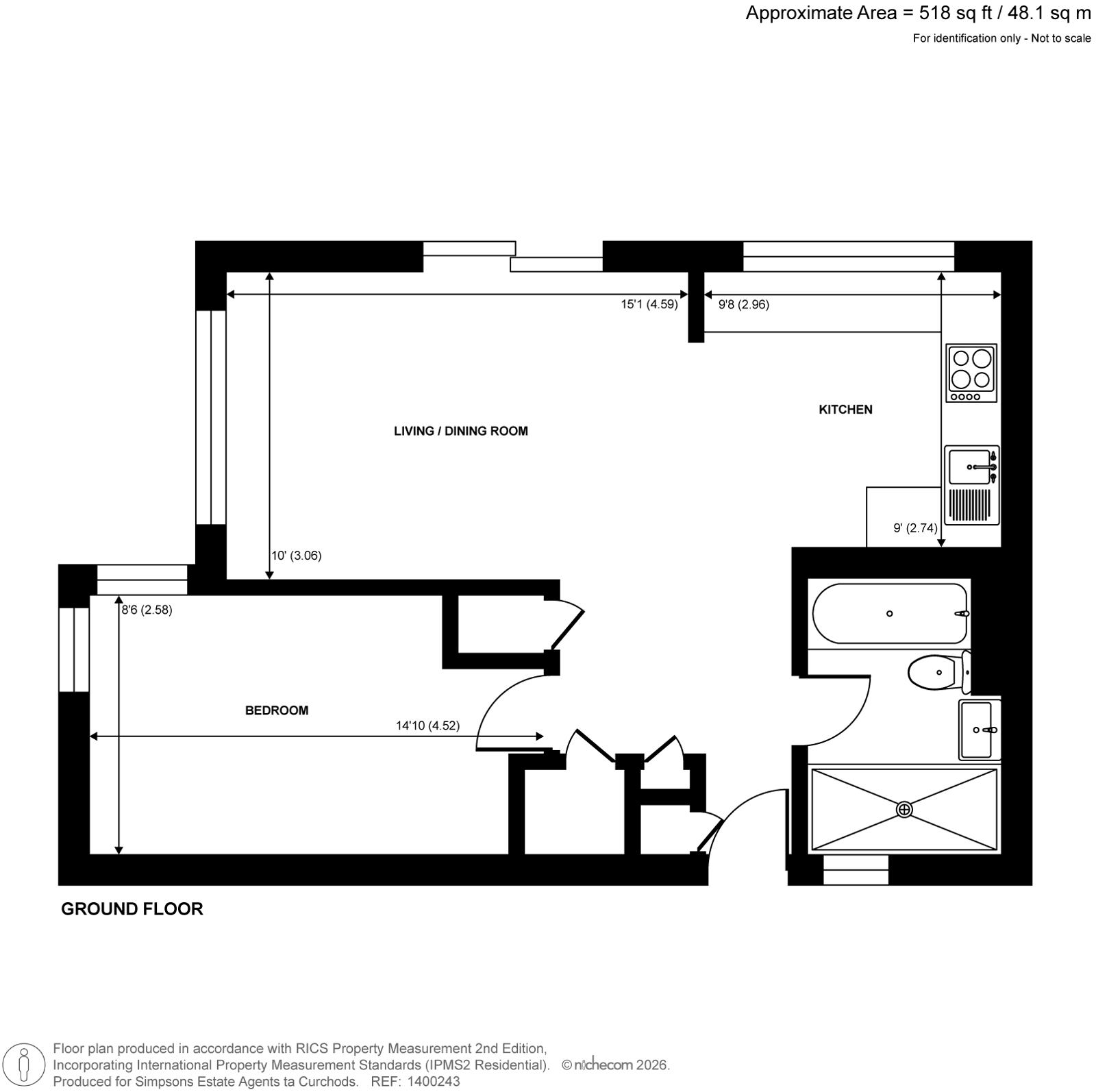 71, Peregrine Road, Sunbury-On-Thames floorplan