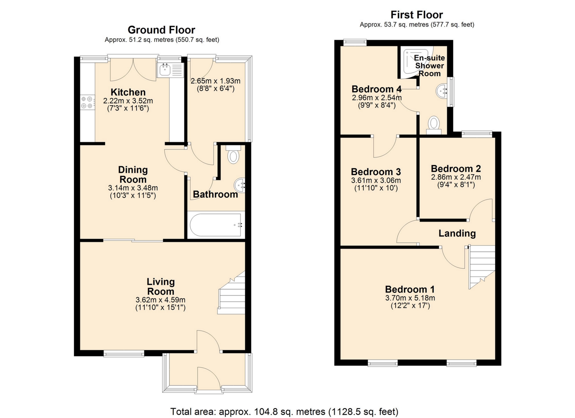 Ash Cottage, Rassau Road, Rassau floorplan