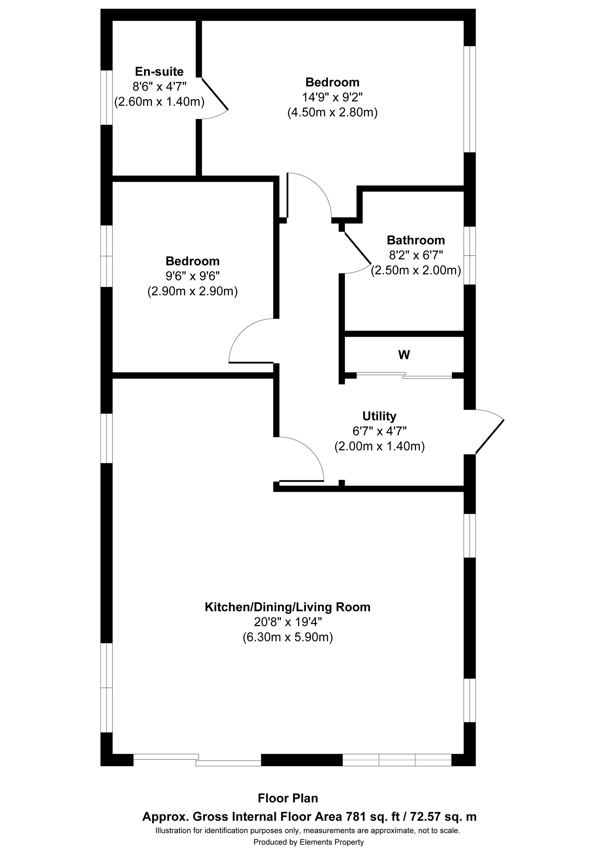 Moonlit Lodge, The Woods Caravan Park, Clackmannanshire floorplan