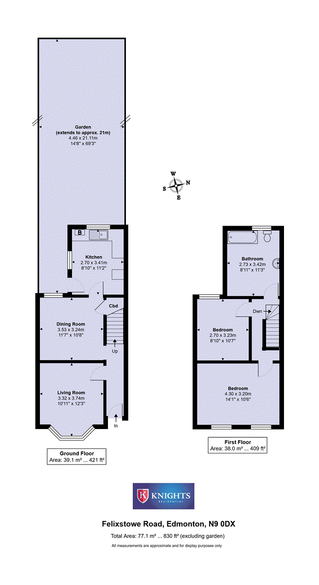 75, Felixstowe Road, London floorplan