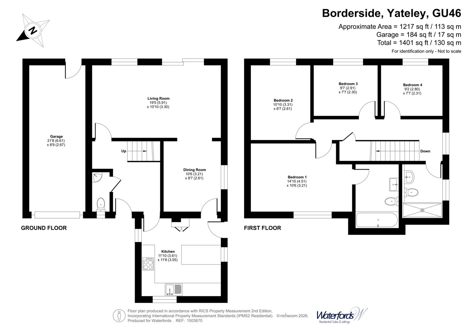 11, Borderside, Yateley floorplan