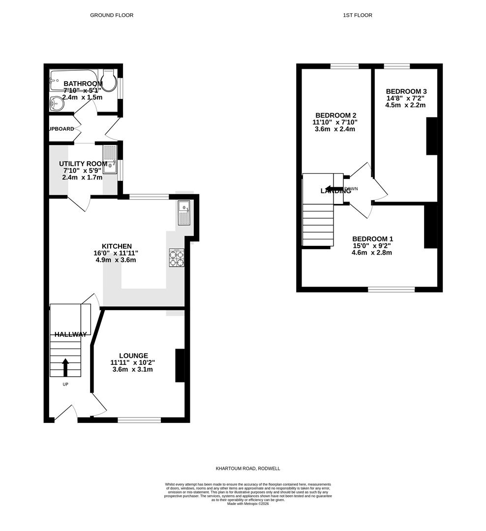 15, Khartoum Road, Weymouth floorplan